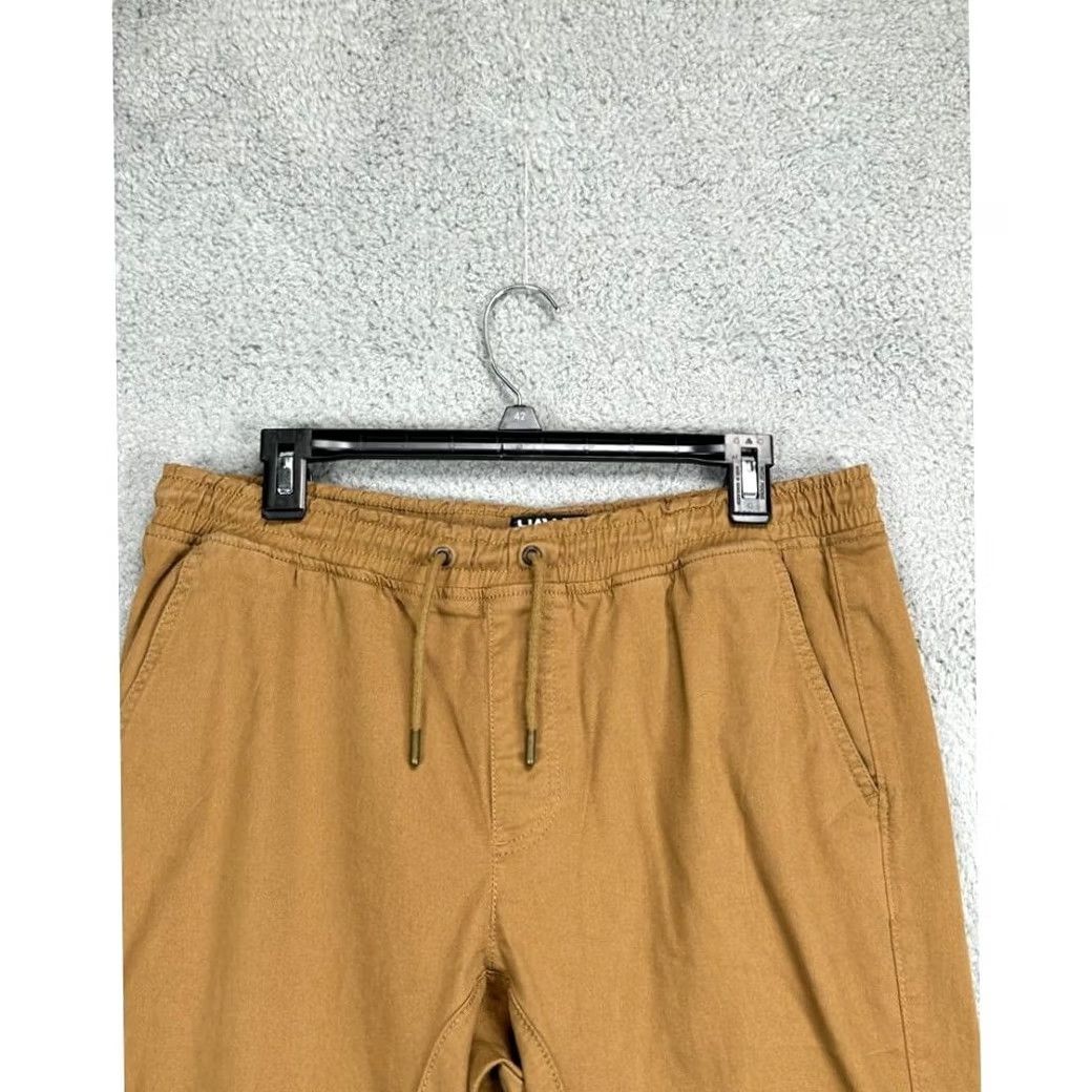 Vintage HAWK Sweatpants Jogger Pants Mens Medium Brown Drawstring Pockets 33x25 Knit Cotton Spandex Casual Outdoor Size US 31 - 4 Thumbnail