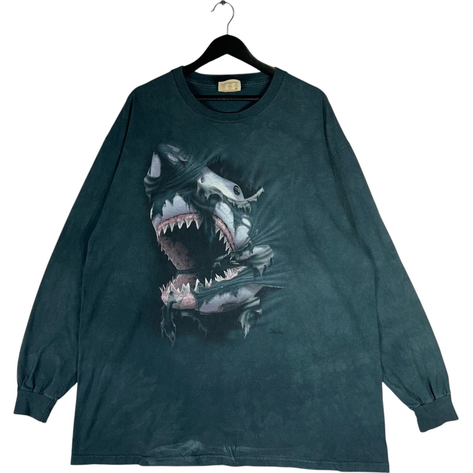 The Mountain Vintage Breakthrough Shark Nature Art Long Sleeve Size US XXL / EU 58 / 5 - 1 Thumbnail