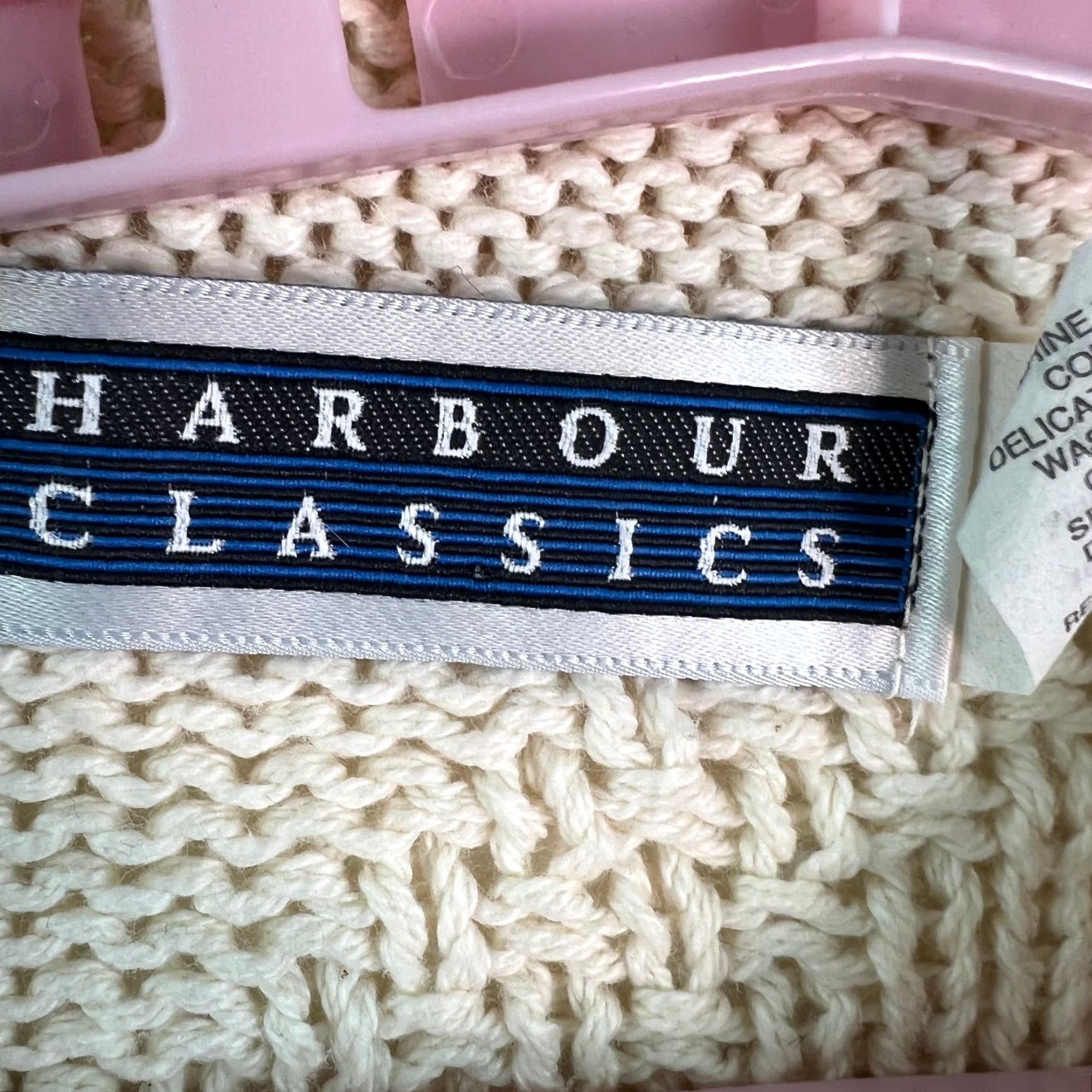 Vintage Harbour Classics Mens Sweater Pullover Long Sleeve Knit Ivory 100% Cotton Crew Neck Size M USA Classic Fit Vintage VTG Size US M / EU 48-50 / 2 - 5 Thumbnail