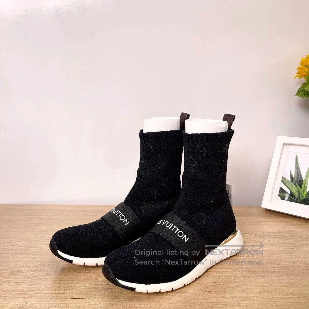 Louis Vuitton LV Aftergame Black Monogram Sock Shoes. Size US 9 / EU 42 - 2 Thumbnail