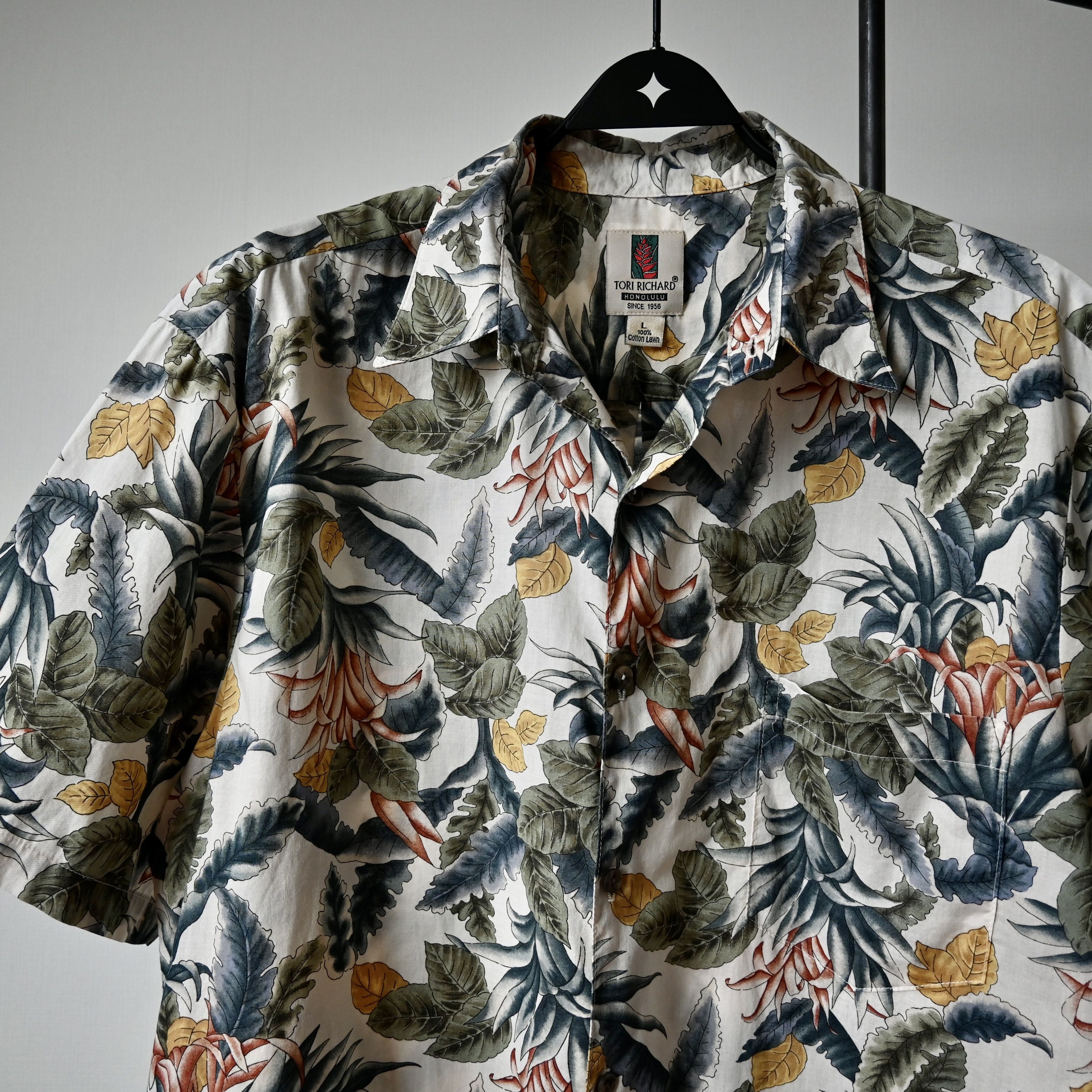 Tori Richard VTG Tori Richard antique botanical pattern Hawaiian shirt Size US L / EU 52-54 / 3 - 5 Thumbnail