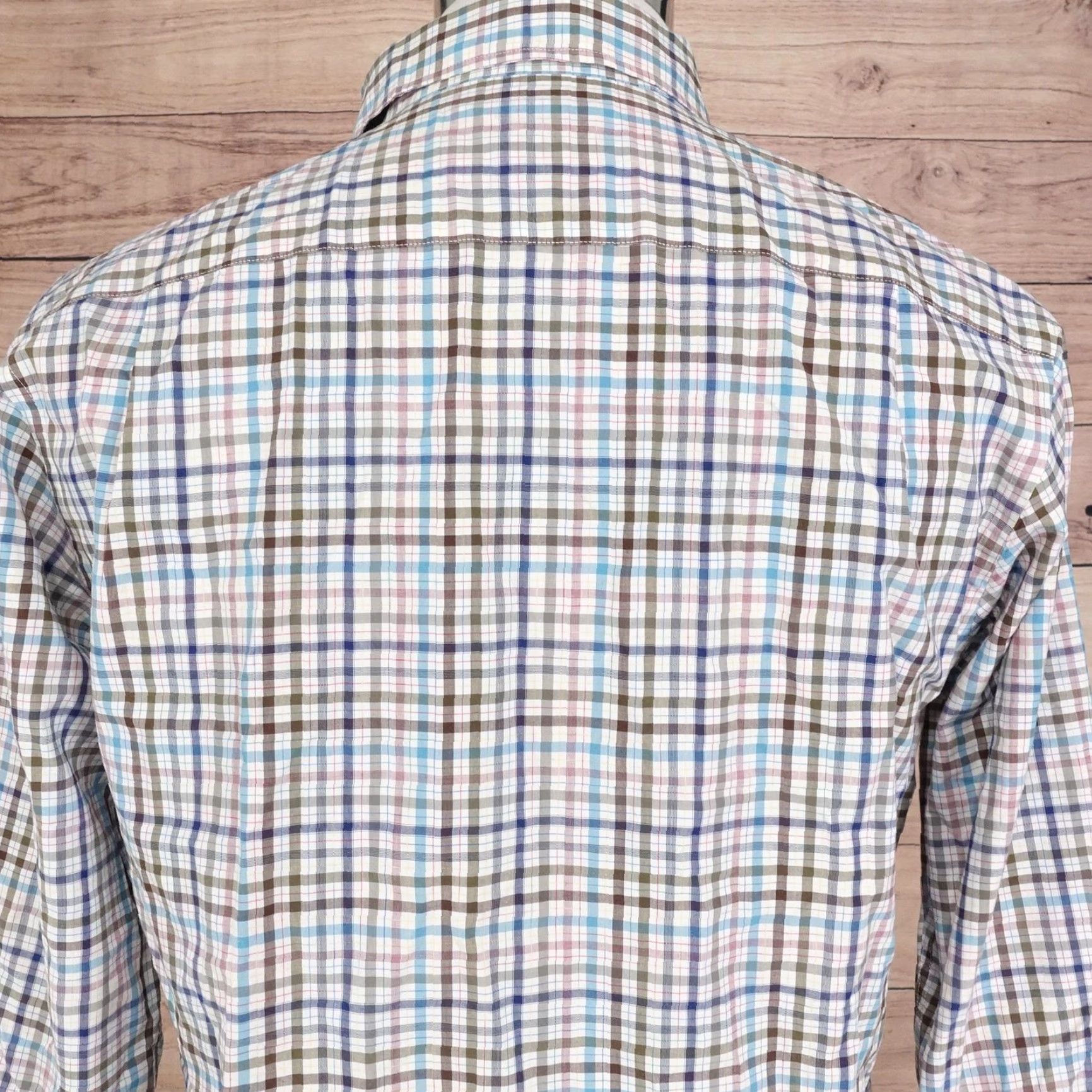 Rodd & Gunn Rodd & Gunn Shirt Mens M Blue Plaid Long Sleeve Button-Up Slim Sports Fit Italy Cotton Size US M / EU 48-50 / 2 - 5 Thumbnail