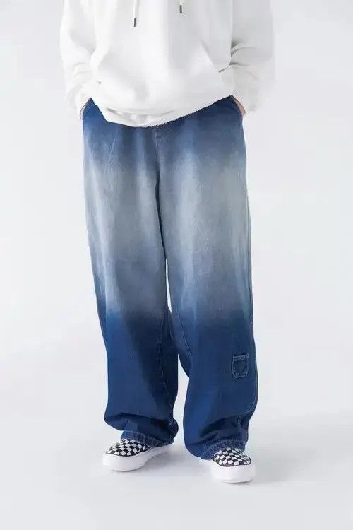 Japanese Brand 20AW Indigo Union Japan Blue Faded Denim Pants Size US 32 / EU 48 - 2 Thumbnail