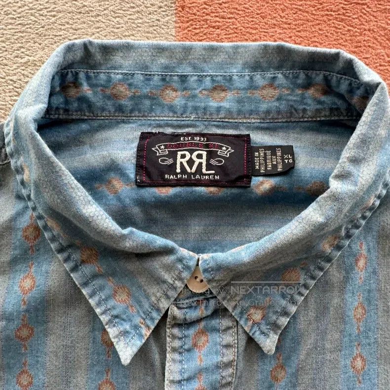 RRL Ralph Lauren RRL Ralph Lauren Southwest striped shirt Size US XL / EU 56 / 4 - 3 Thumbnail