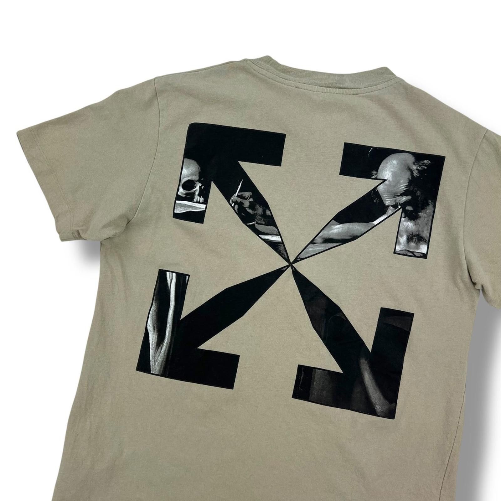 Off-White Off-White Caravaggio Arrows Beige T Shirt Size US S / EU 44-46 / 1 - 1 Thumbnail