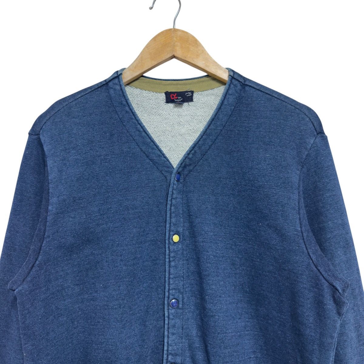 45rpm 45rpm Indigo Dyed Sweat Cardigan Size US M / EU 48-50 / 2 - 6 Thumbnail