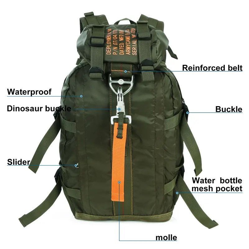 Designer × Vintage Nylon Waterproof Backpack Climbing Travel Lightweight Hiking Size ONE SIZE - 4 Thumbnail