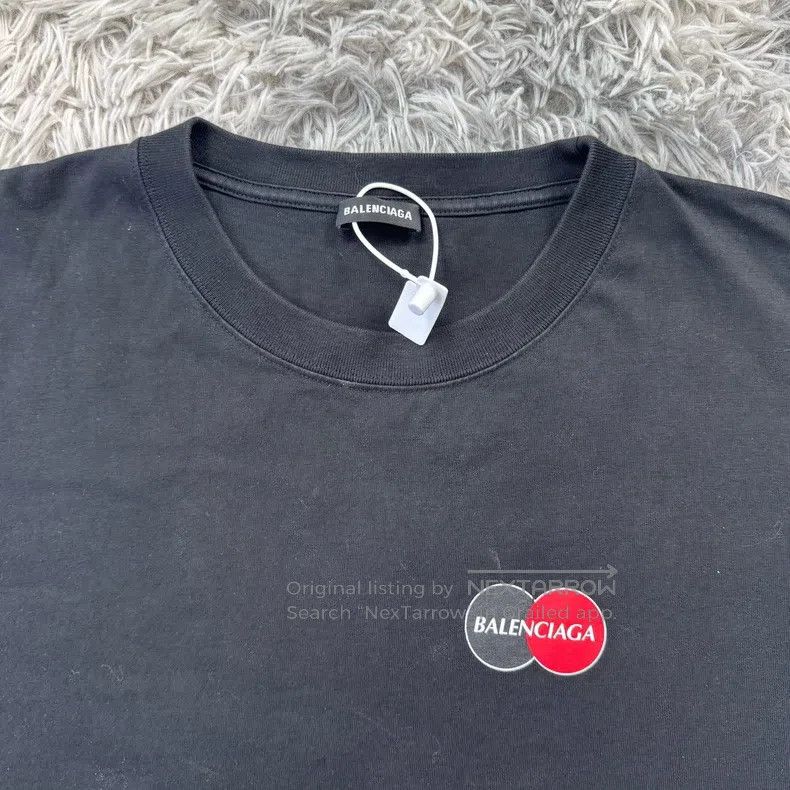 Balenciaga Balenciaga Mastercard Short Sleeve T-Shirt Size US XXL / EU 58 / 5 - 3 Thumbnail