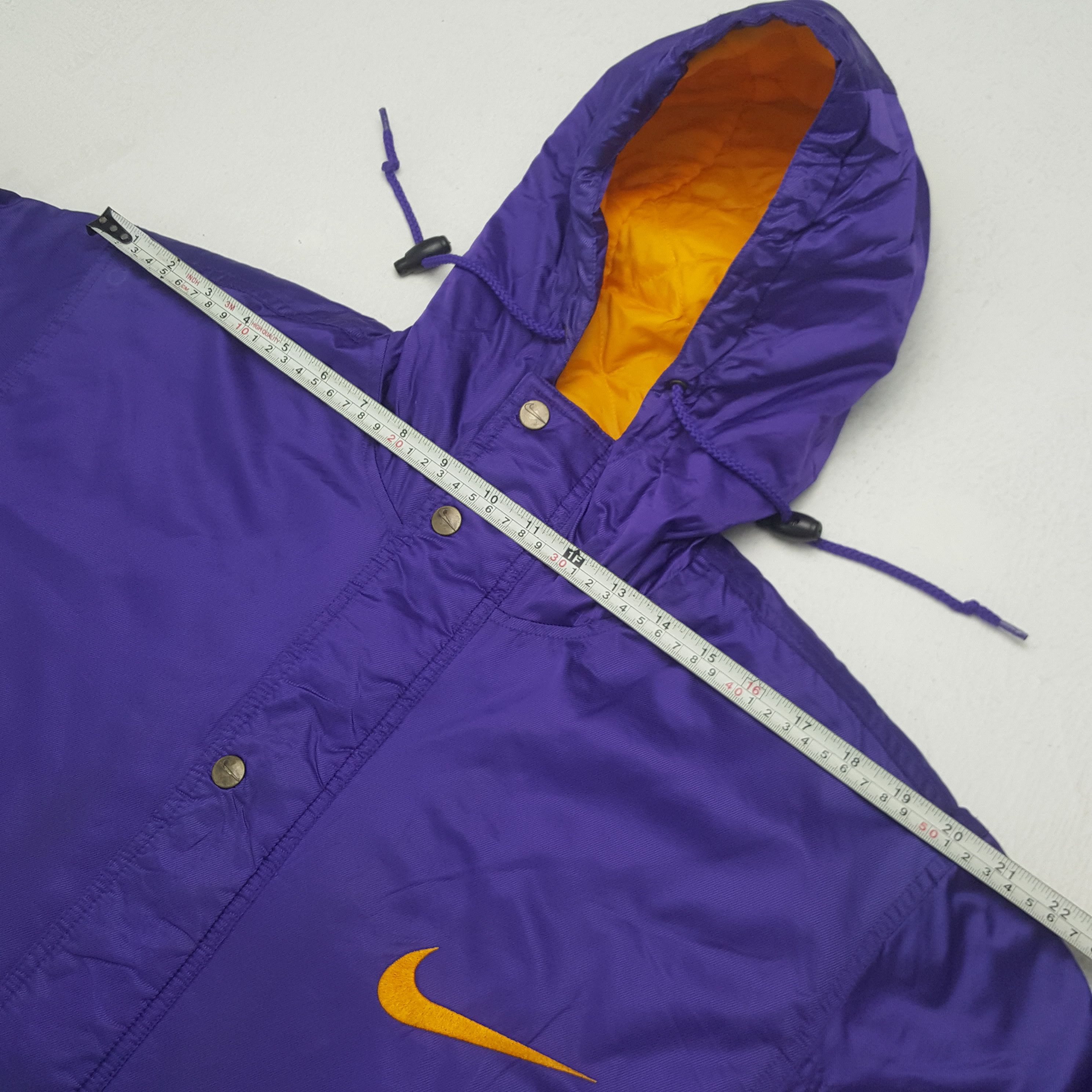 Nike × Vintage Vintage Nike Big Swoosh Outdoor Long Jacket C289N4 Size US L / EU 52-54 / 3 - 6 Thumbnail