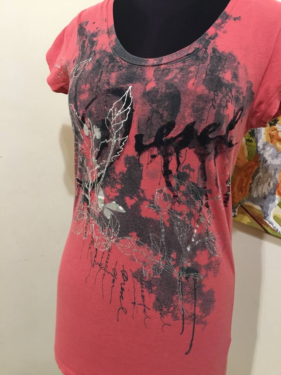 Diesel Diesel Womens Y2K Tank Top Red & Pink Frost Bite S Size XS / US 0-2 / IT 36-38 - 2 Thumbnail