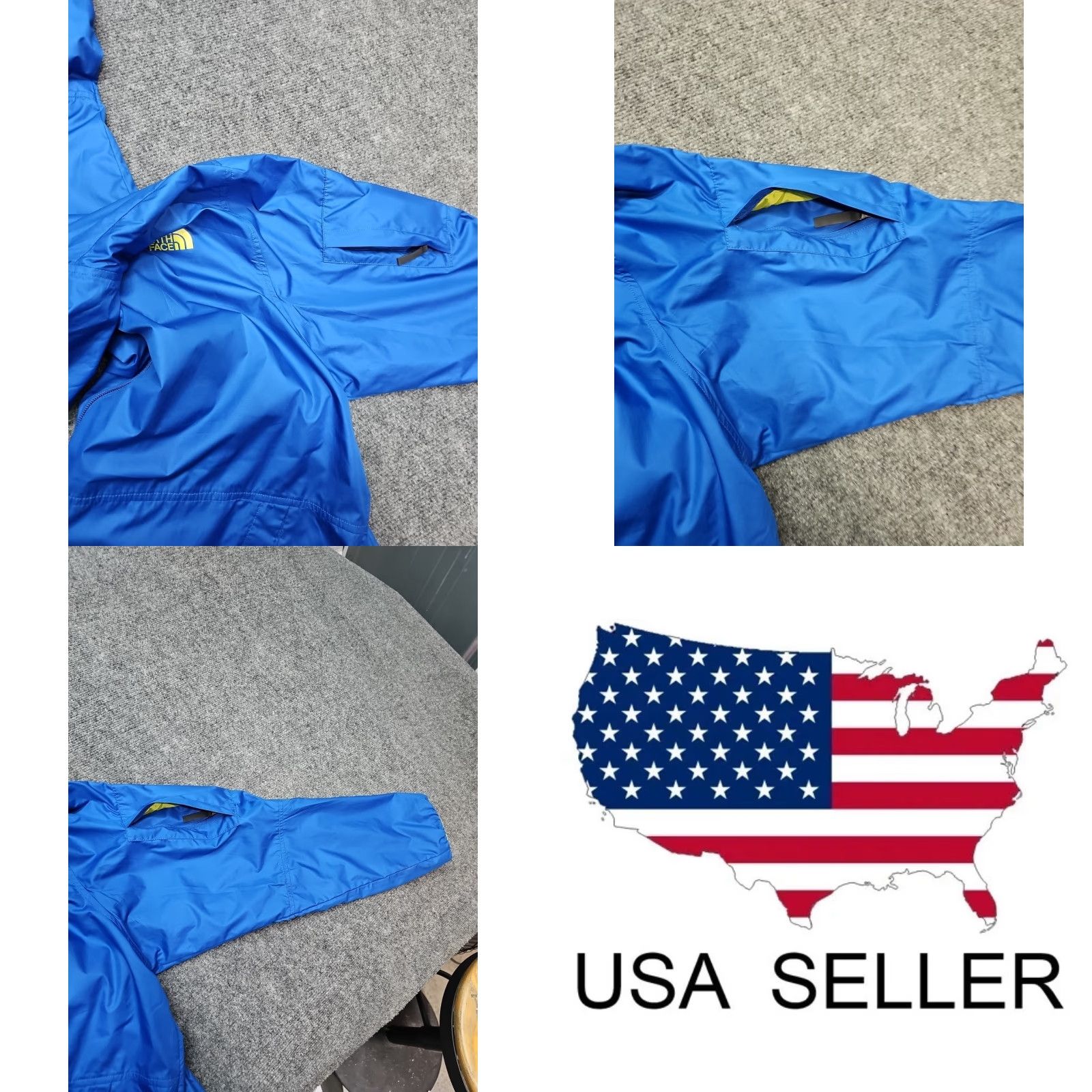 The North Face The North Face Windbreaker Hooded Jacket Men 2XL Blue & Yellow Size US XXL / EU 58 / 5 - 9 Thumbnail
