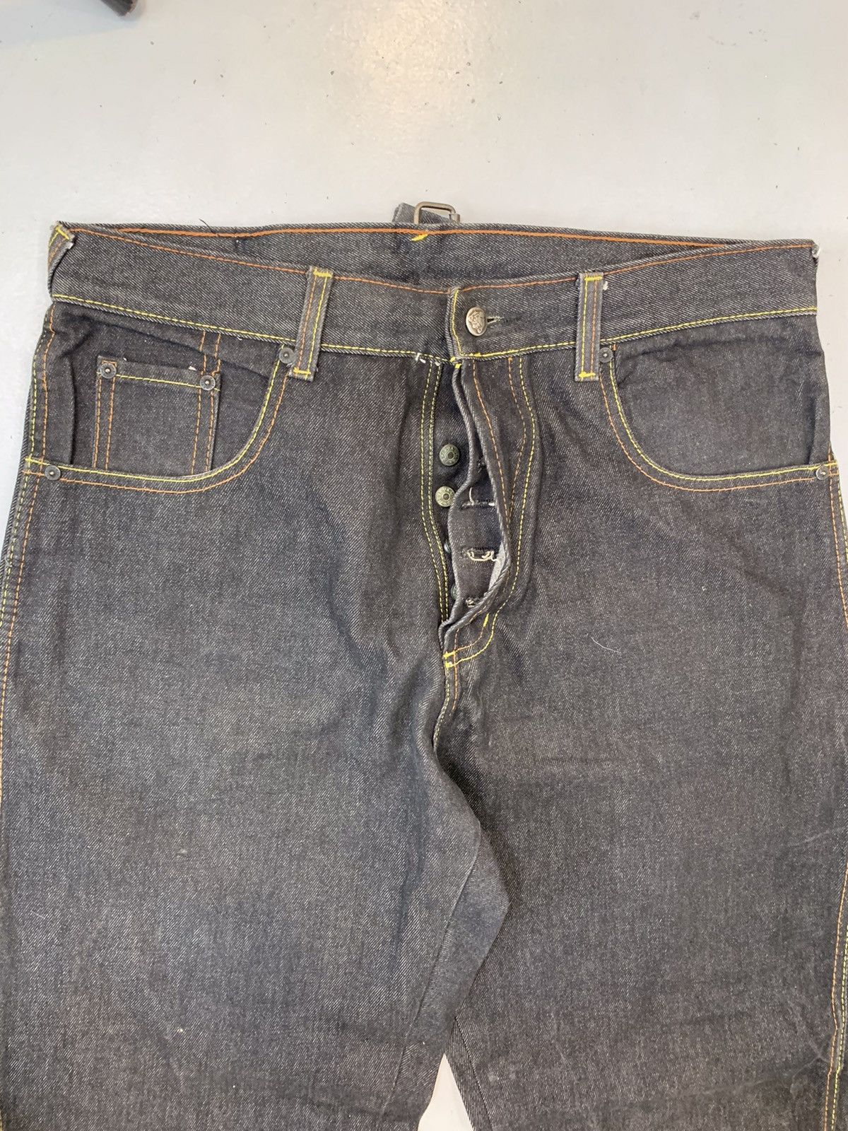 Vintage Vintage Evisu inspired diecock seagull printed denim Size US 36 / EU 52 - 10 Thumbnail