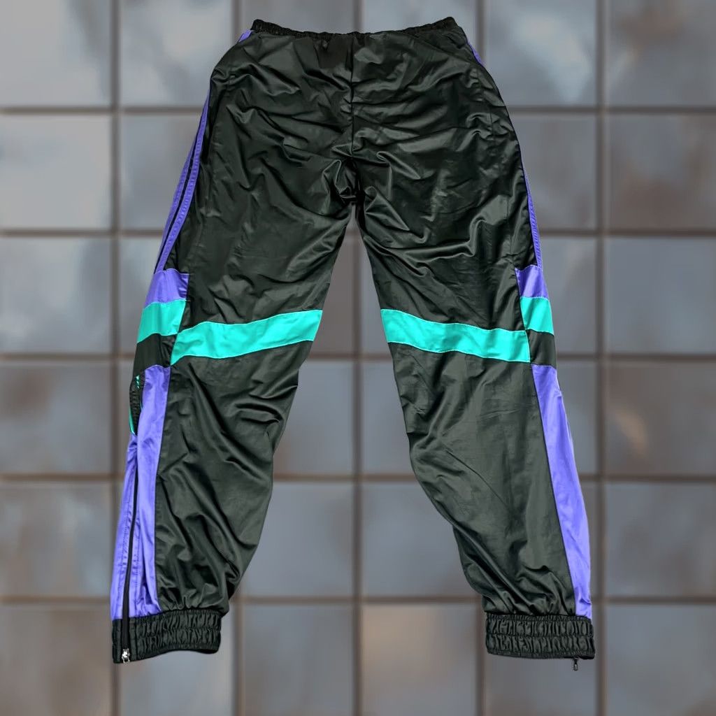 Adidas Vintage Adidas Mens Tracksuit Bottoms Pants Sweat Joggers S Black Retro Festival Size 36R - 1 Thumbnail