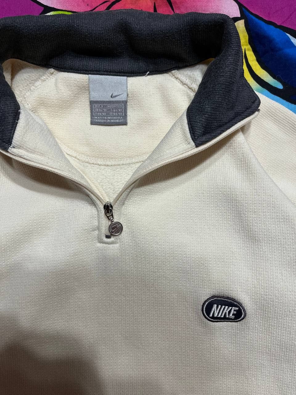 Nike × Vintage Vintage Nike 1/3 zip sweatshirt in white 00s Size US S / EU 44-46 / 1 - 3 Thumbnail