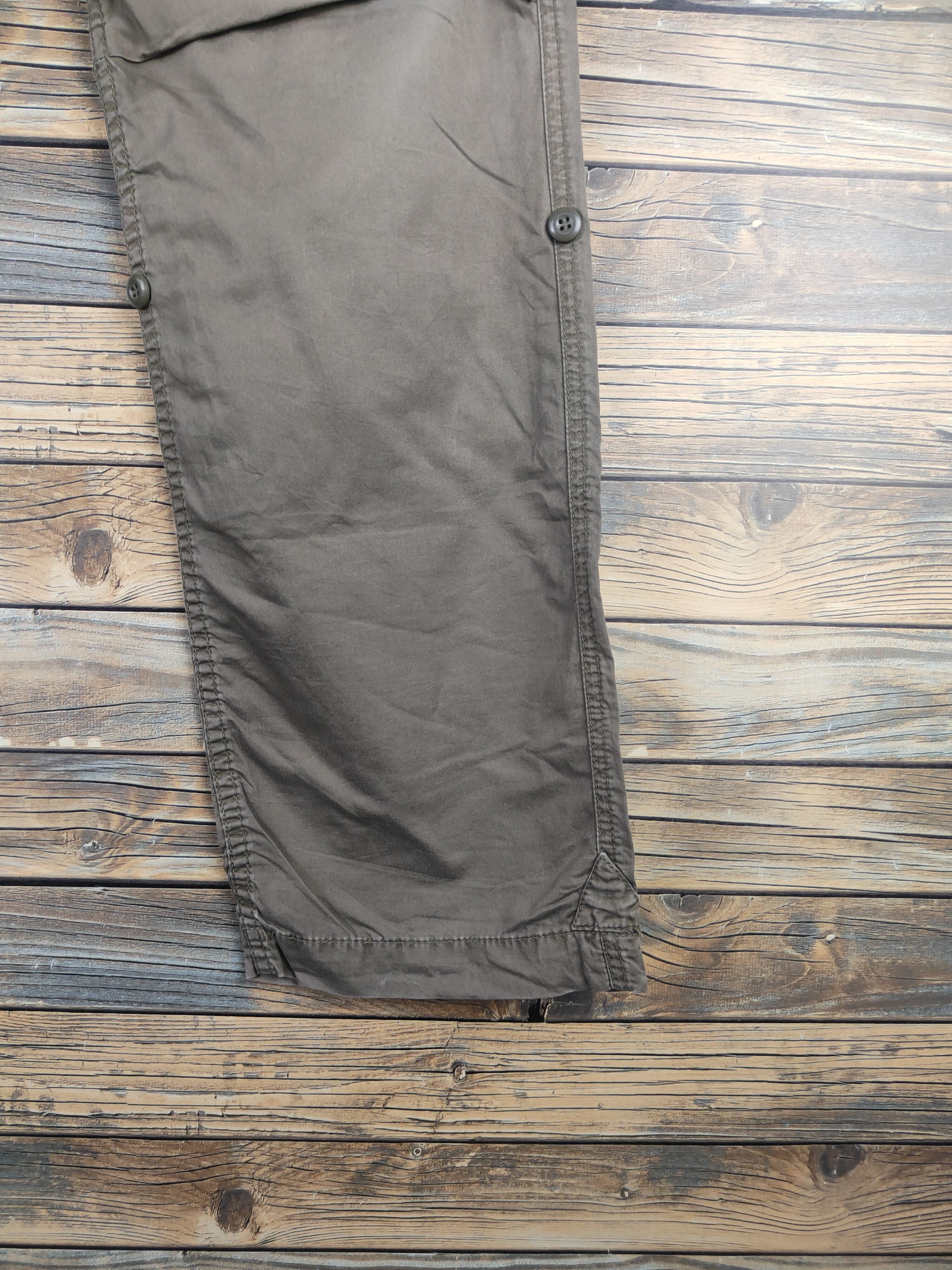Japanese Brand DL Back Number Olive Multipocket Cargo Pants #46-234T Size US 32 / EU 48 - 6 Thumbnail