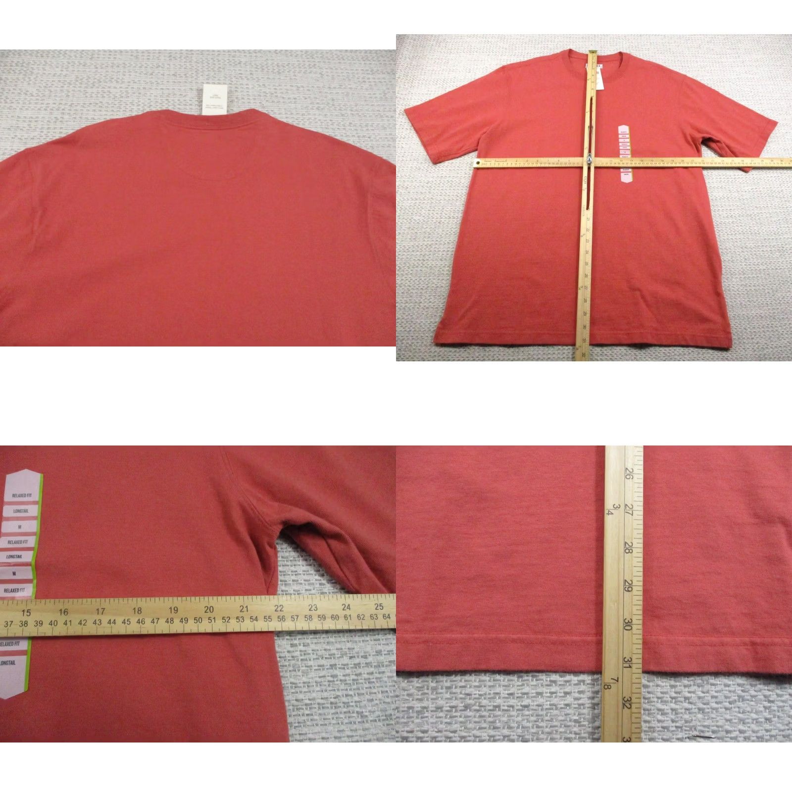 Duluth Trading Company Duluth Trading Shirt Mens Medium Red Relaxed Fit Short Sleeve Crew Neck Longtail T Cotton Crewneck Rustic Logo Vintage:No Size US M / EU 48-50 / 2 - 8 Thumbnail