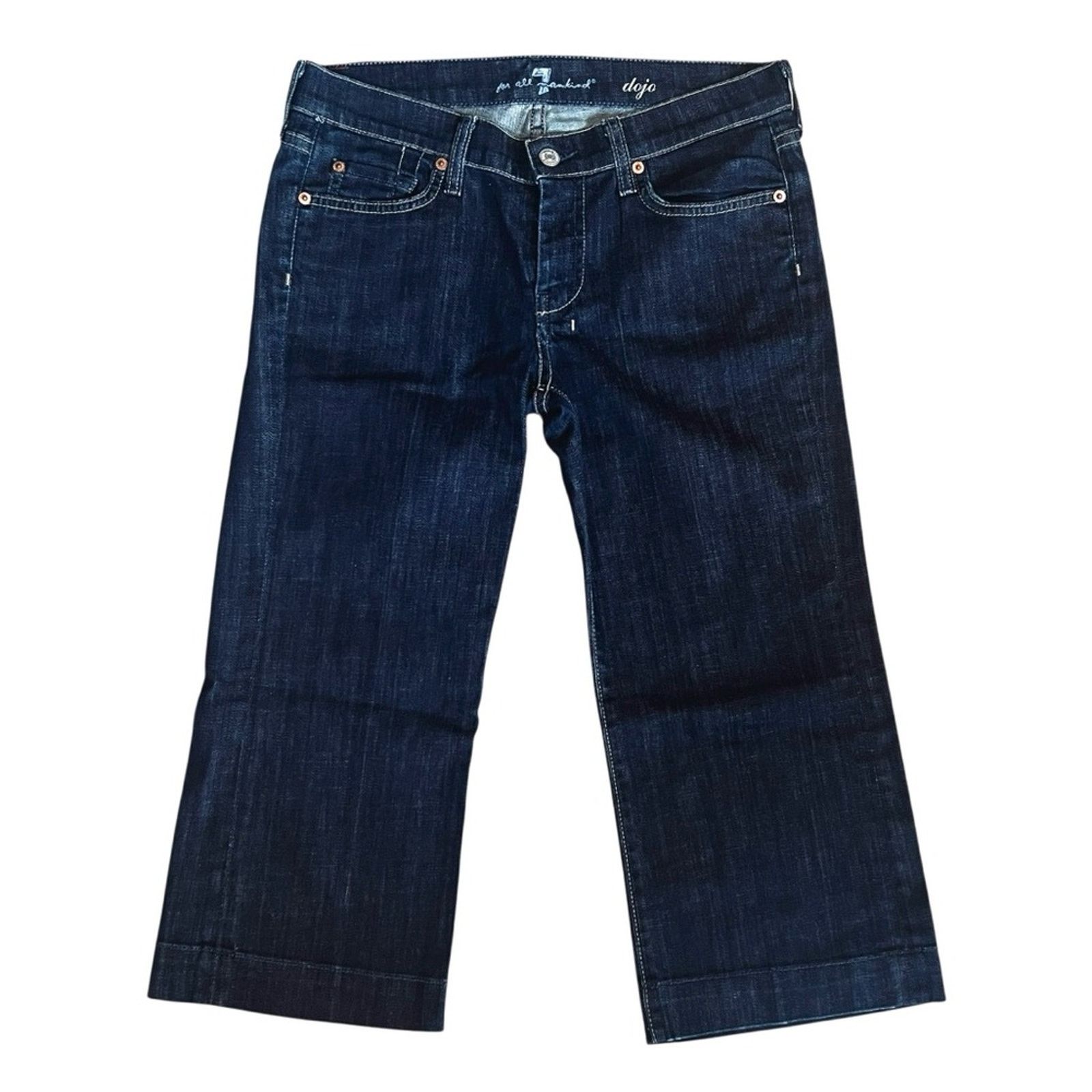 7 For All Mankind 7 For All Mankind Dojo Women’s Sz 28 Crop Jeans Dark Wash Size 28" / US 6 / IT 42 - 3 Thumbnail