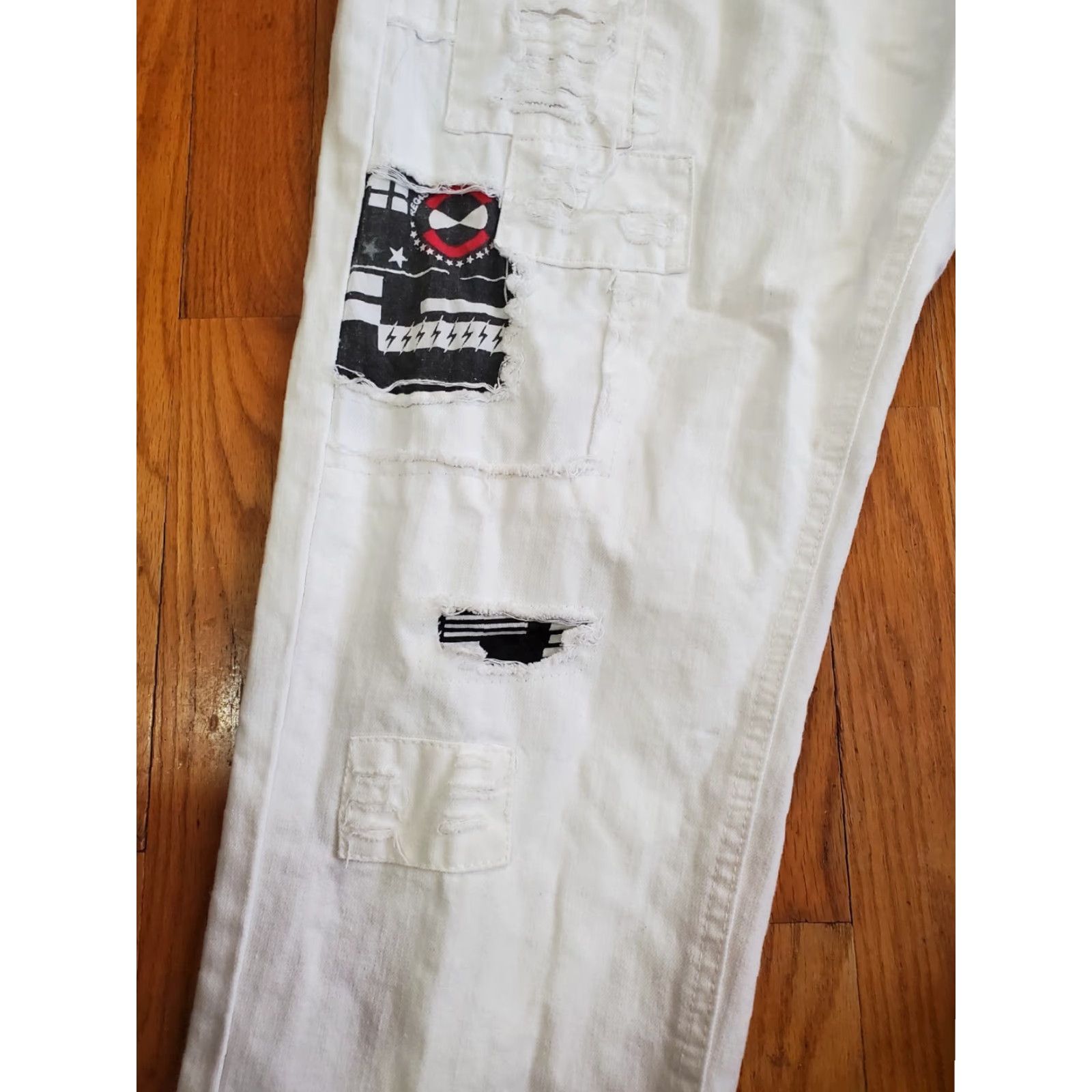 Southpole VINTAGE Southpole Patchwork White Jeans Men 40x32 Hip Hop Denim Straight Junior? Size US 40 / EU 56 - 2 Thumbnail