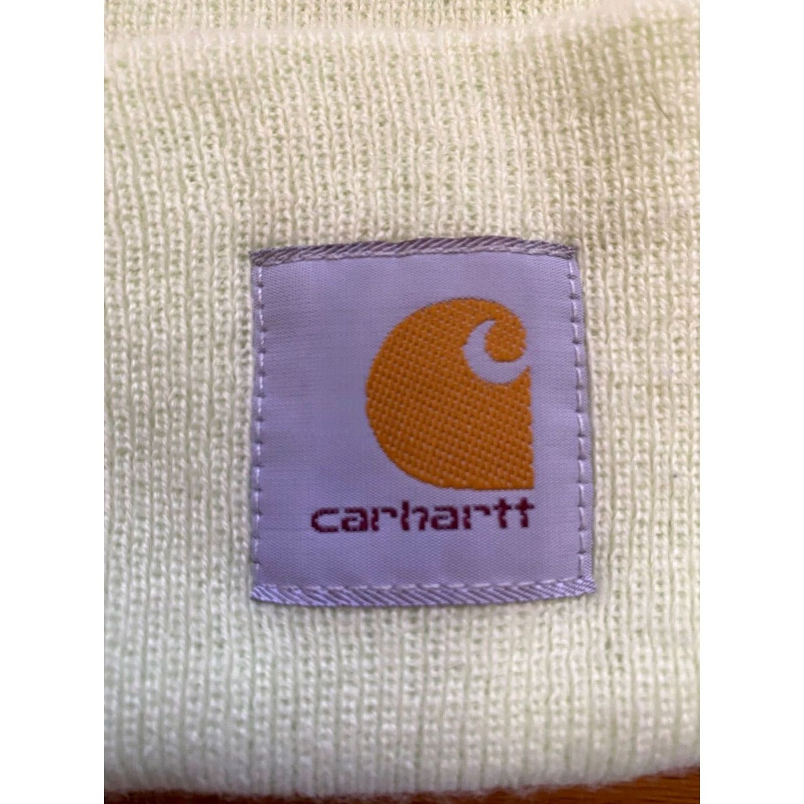 Carhartt Carhartt Beanie Cuffed Hat Mens One Size Green Acrylic Knit Ear Warmer A18GB4 Size ONE SIZE - 2 Thumbnail