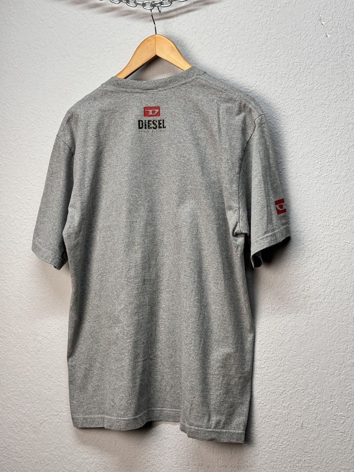 Diesel × Japanese Brand Vintage Y2K t-shirt Diesel tee STREETSTYLE Vig men's tee Size US L / EU 52-54 / 3 - 7 Thumbnail