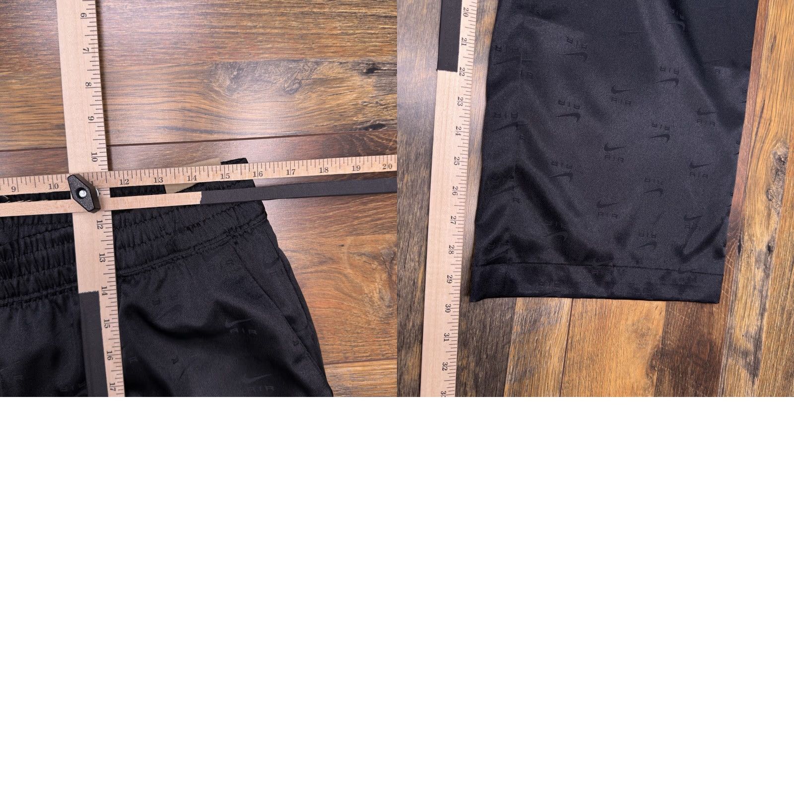 Nike Nike Women Pants L Black Air Logo Pull On Regular Fit Sweatpants Jogging Activewear Pockets Logo New with Tags Size 36" / US 14 / IT 50 - 9 Thumbnail