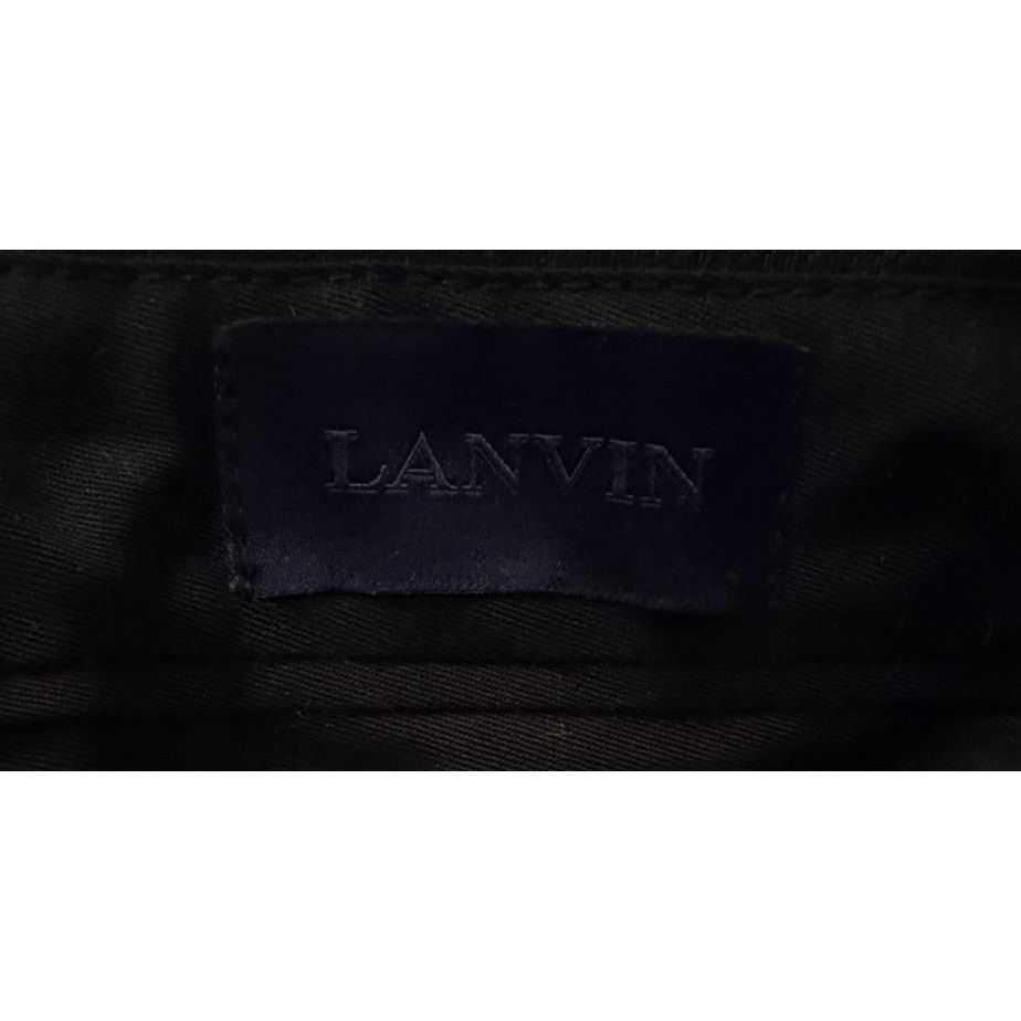 Lanvin Lanvin NWOT Dark Brown Cotton-Wool-Mohair Blend Dress Pants Size US 30 / EU 46 - 3 Thumbnail