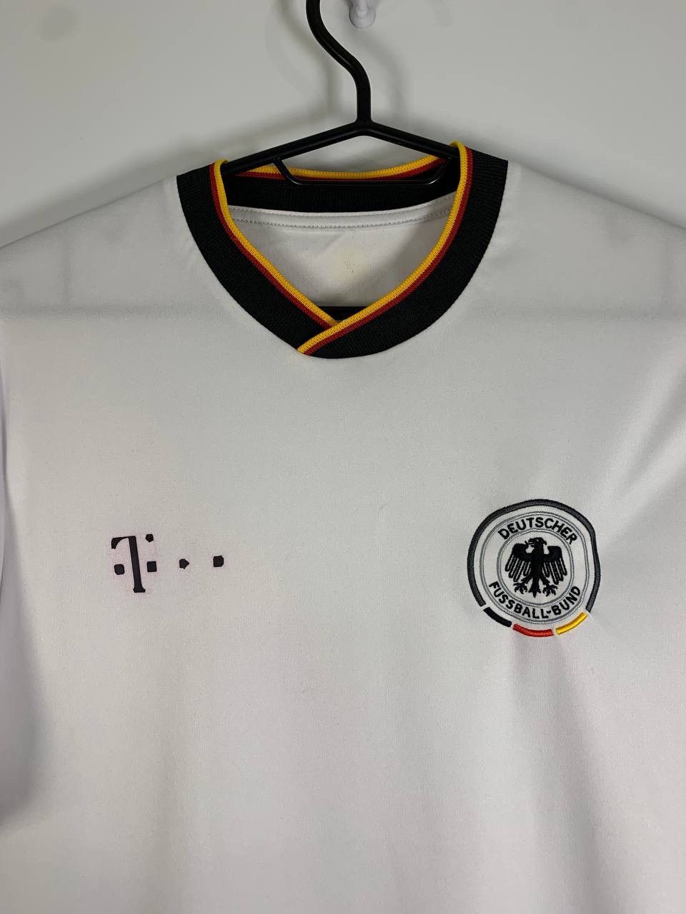 Vintage Germany Home Jersey T-Com Sponsor Vintage Football Shirt Size US L / EU 52-54 / 3 - 2 Thumbnail
