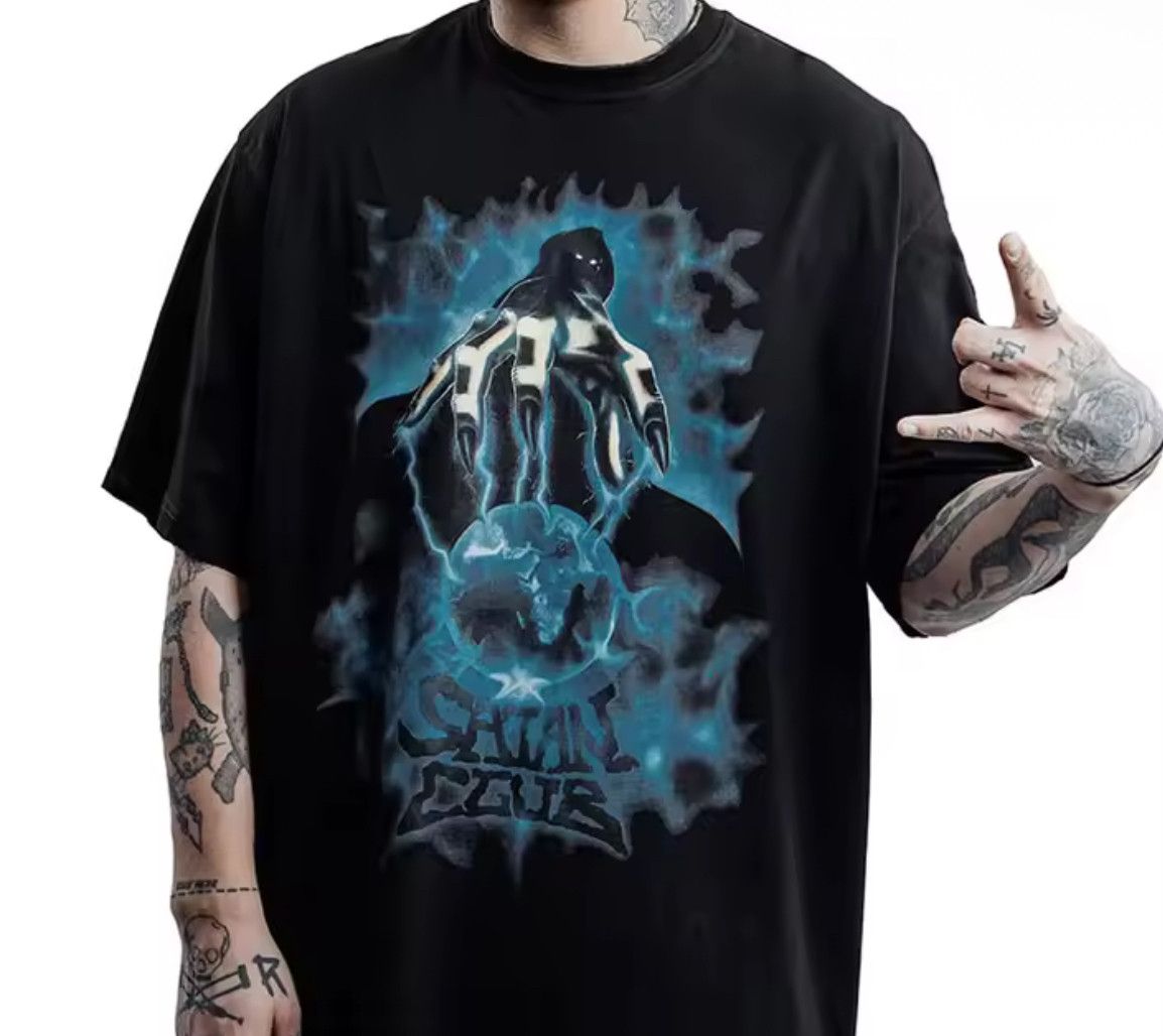 Other Gothic 90s Streetwear Devil Magic T-Shirt Punk Graphic Tees Size US XL / EU 56 / 4 - 1 Thumbnail