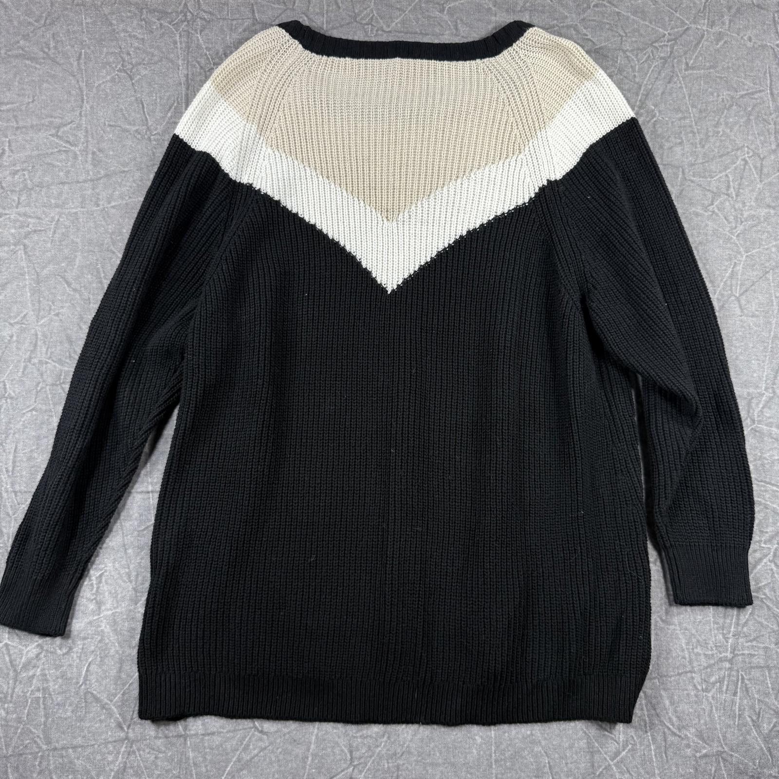 Express Express Sweater Women's M Black White NWT Chevron Oversized Size M / US 6-8 / IT 42-44 - 7 Thumbnail