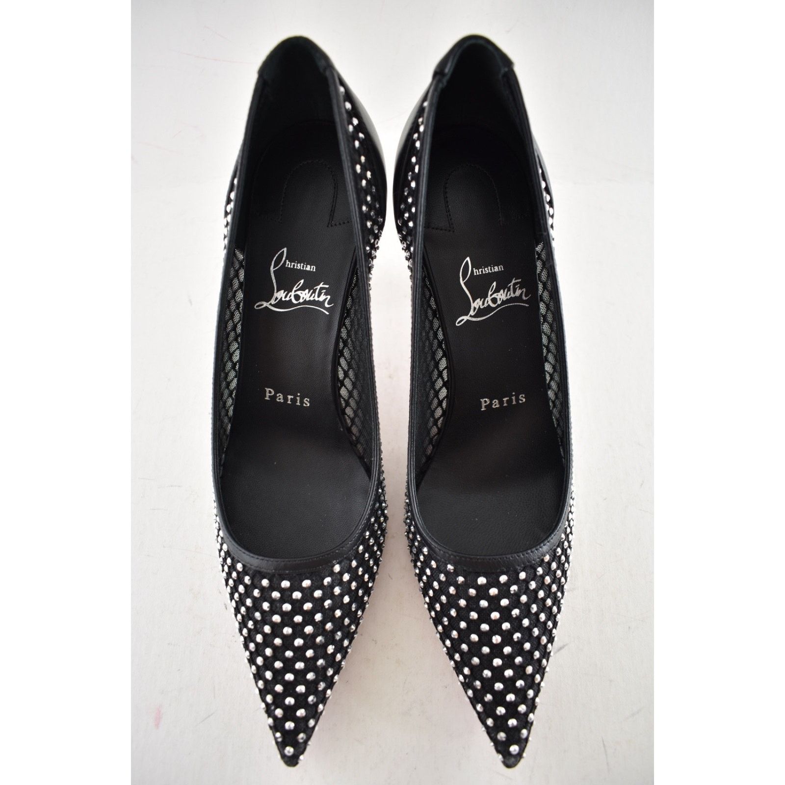 Christian Louboutin Christian Louboutin Apostropha Mesh Strass 80 Heel Pump 36.5 Size US 6.5 / IT 36.5 - 11 Thumbnail