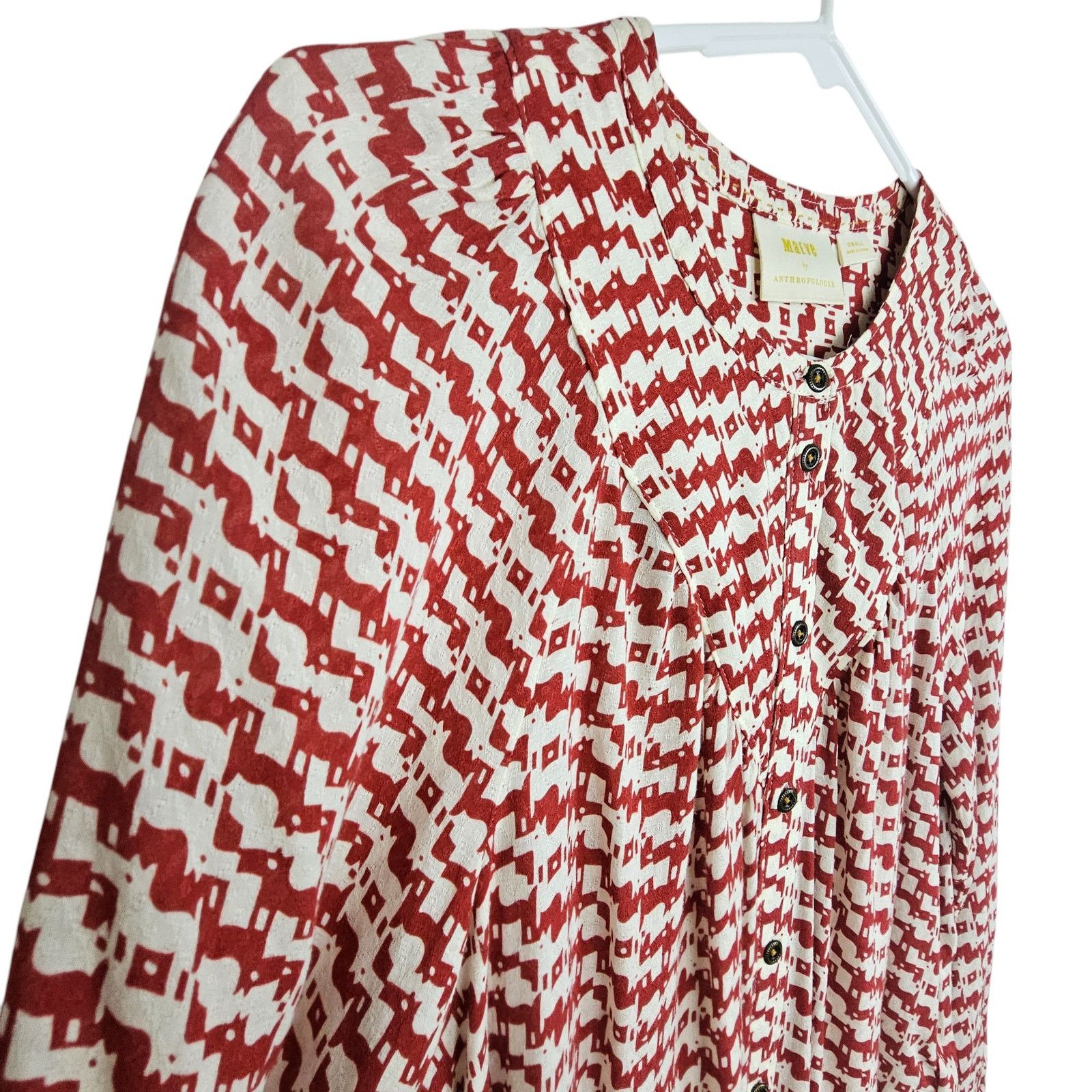 Anthropologie Maeve Anthropologie Avignon Scotty Dog Blouse Size S Office Size S / US 4 / IT 40 - 6 Thumbnail
