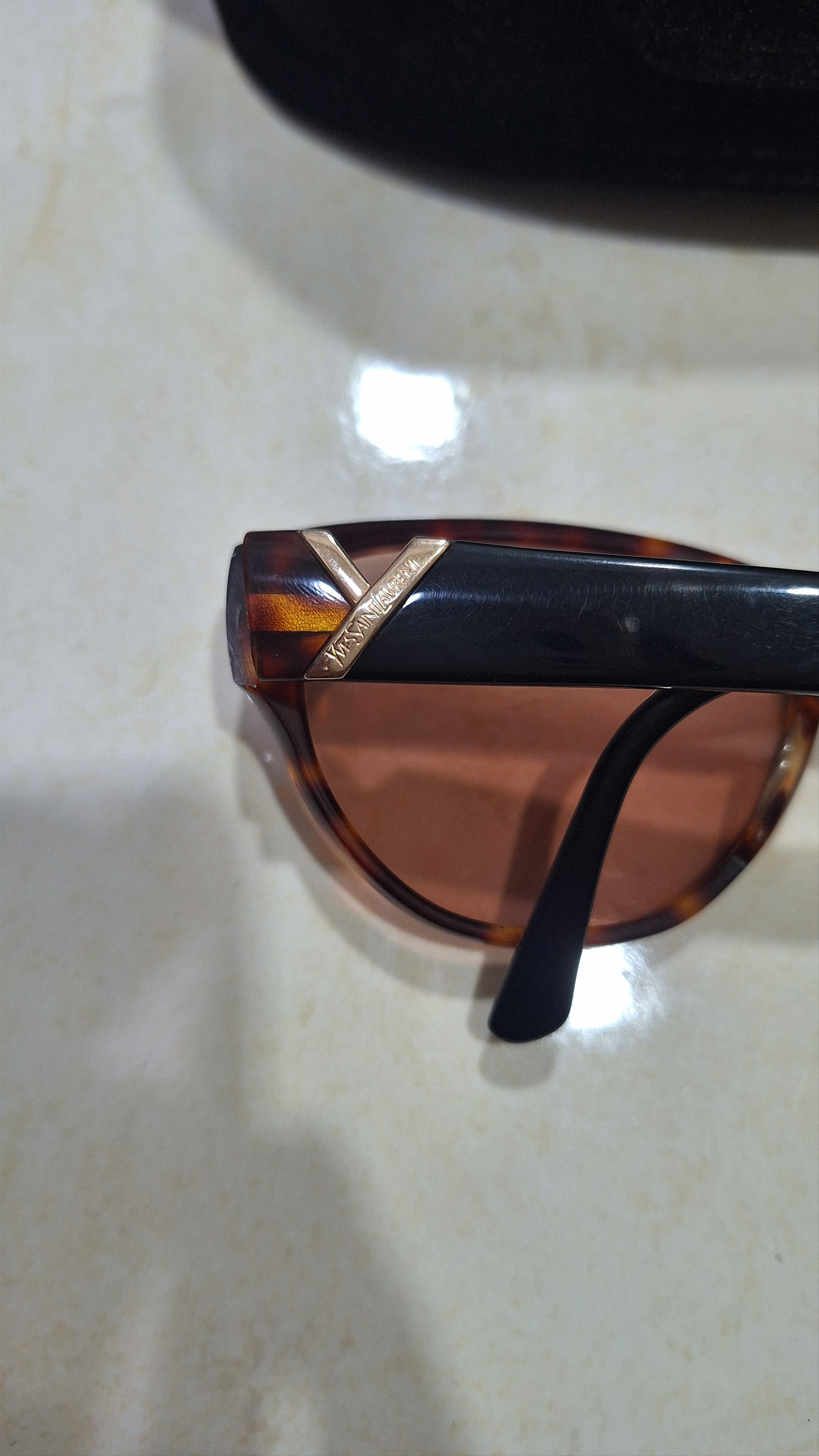 Yves Saint Laurent Vintage YSL Tortoise 31-3541 Size ONE SIZE - 3 Thumbnail