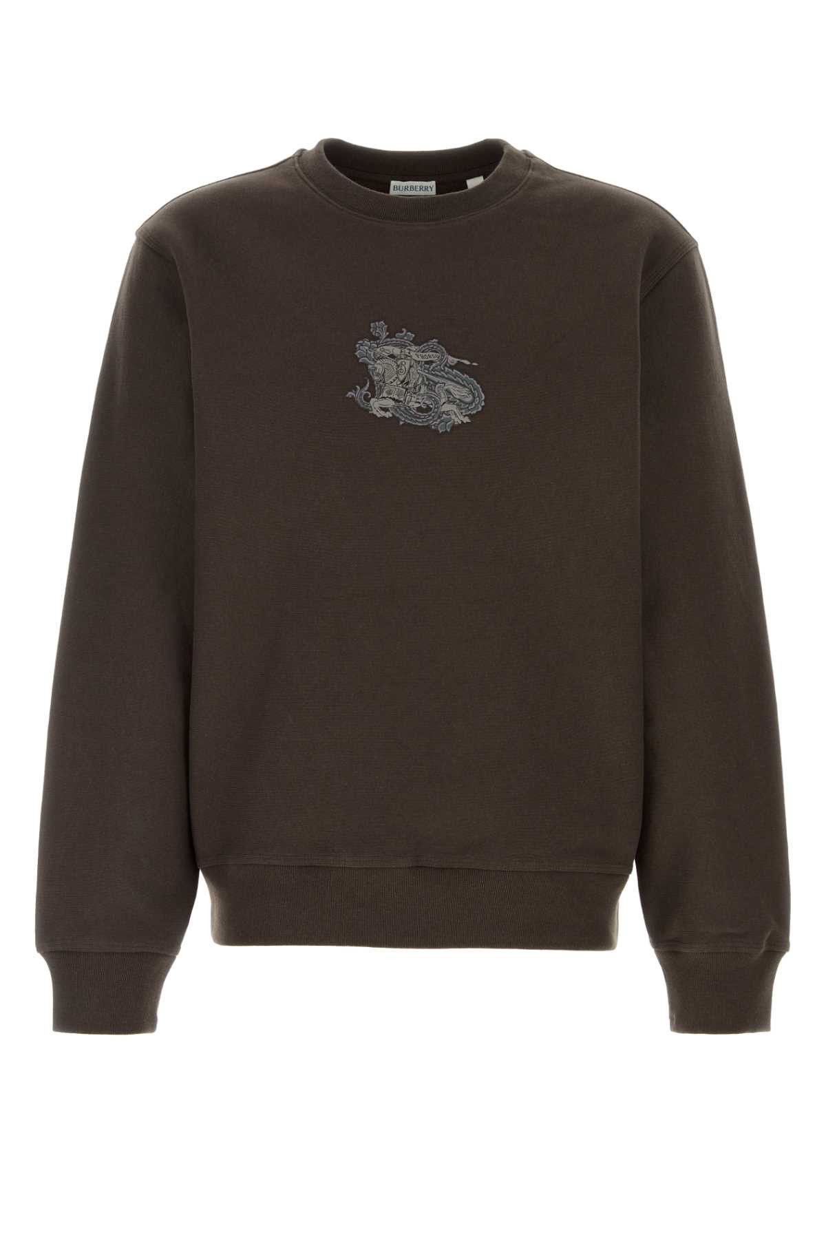 Burberry Brown Cotton Blend Sweatshirt Size US S / EU 44-46 / 1 - 1 Thumbnail