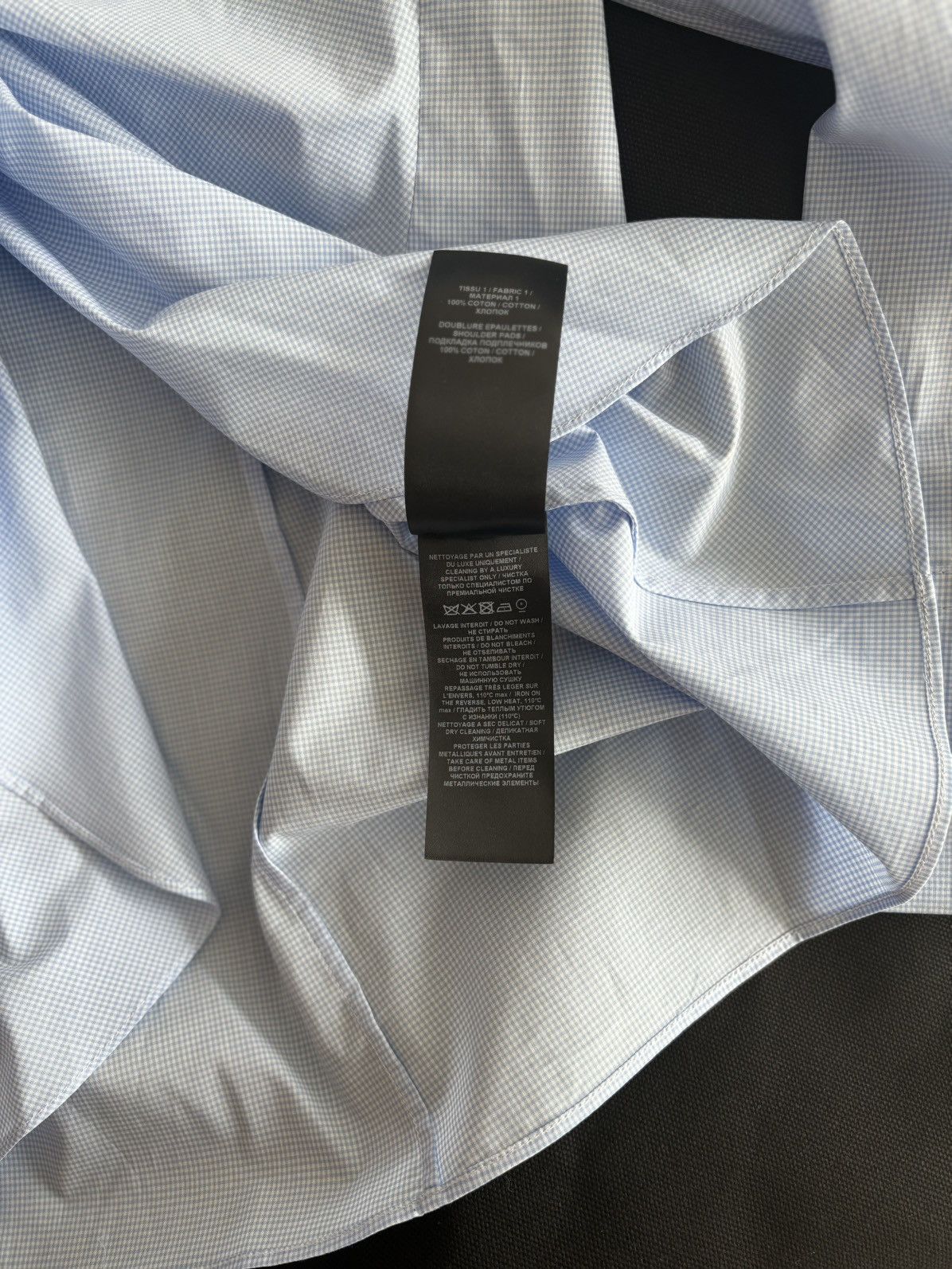 Balmain Mini gingham cotton poplin shirt Size XS / US 0-2 / IT 36-38 - 11 Thumbnail