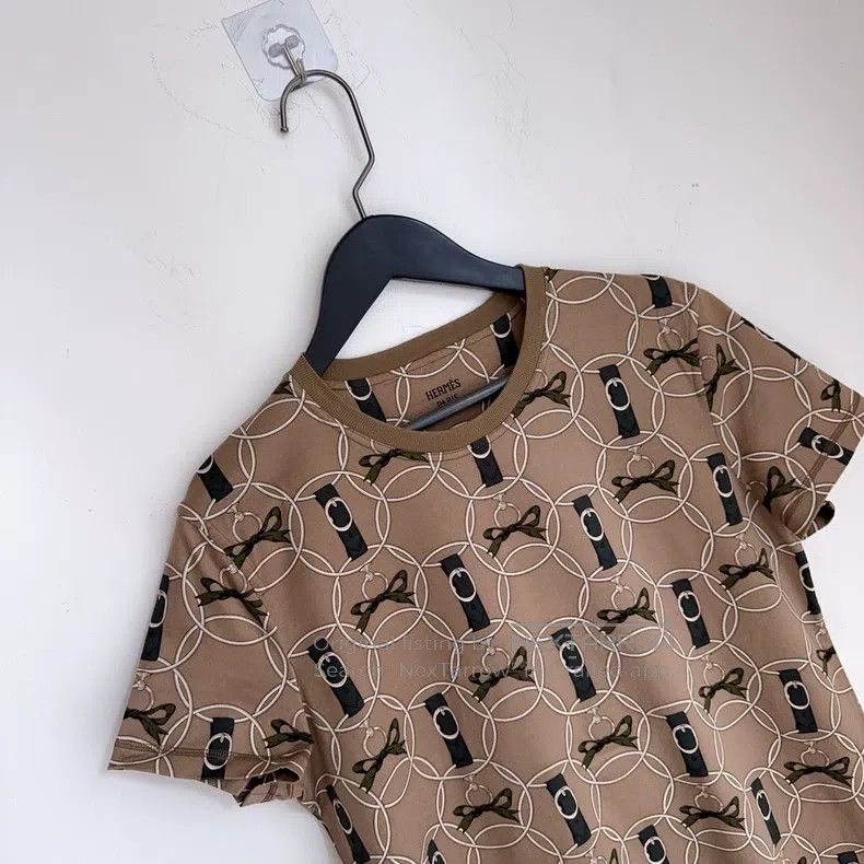 Hermes Hermes Geometric pattern printed casual short-sleeved shir Size XS / US 0-2 / IT 36-38 - 3 Thumbnail