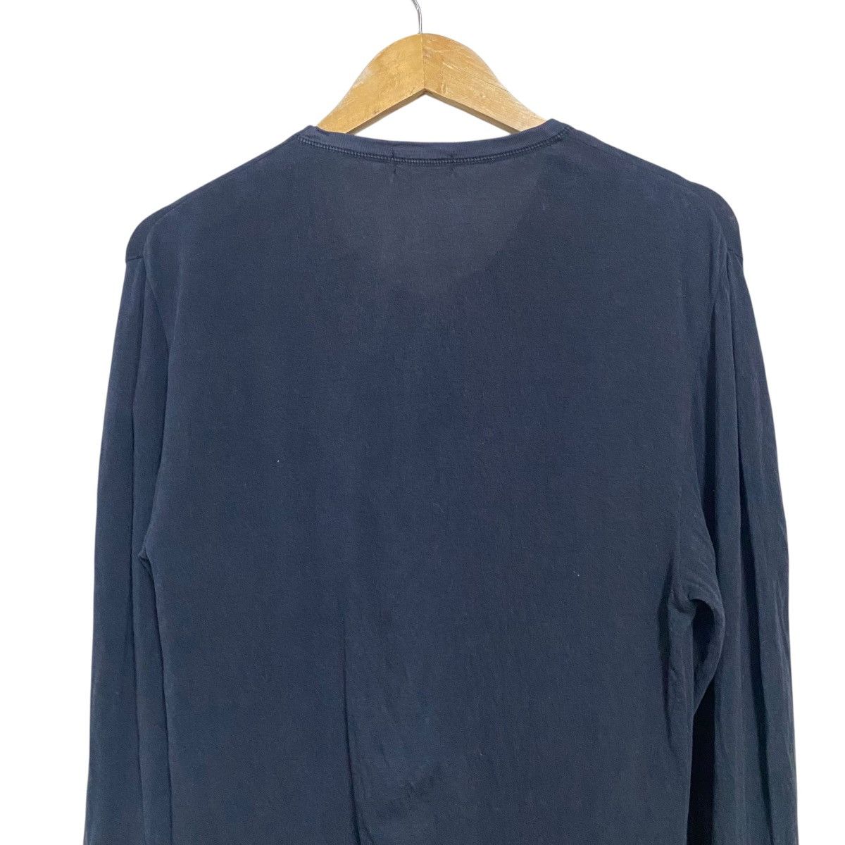 Celine Vintage Celine Navy Longsleeve Shirt Size US M / EU 48-50 / 2 - 9 Thumbnail