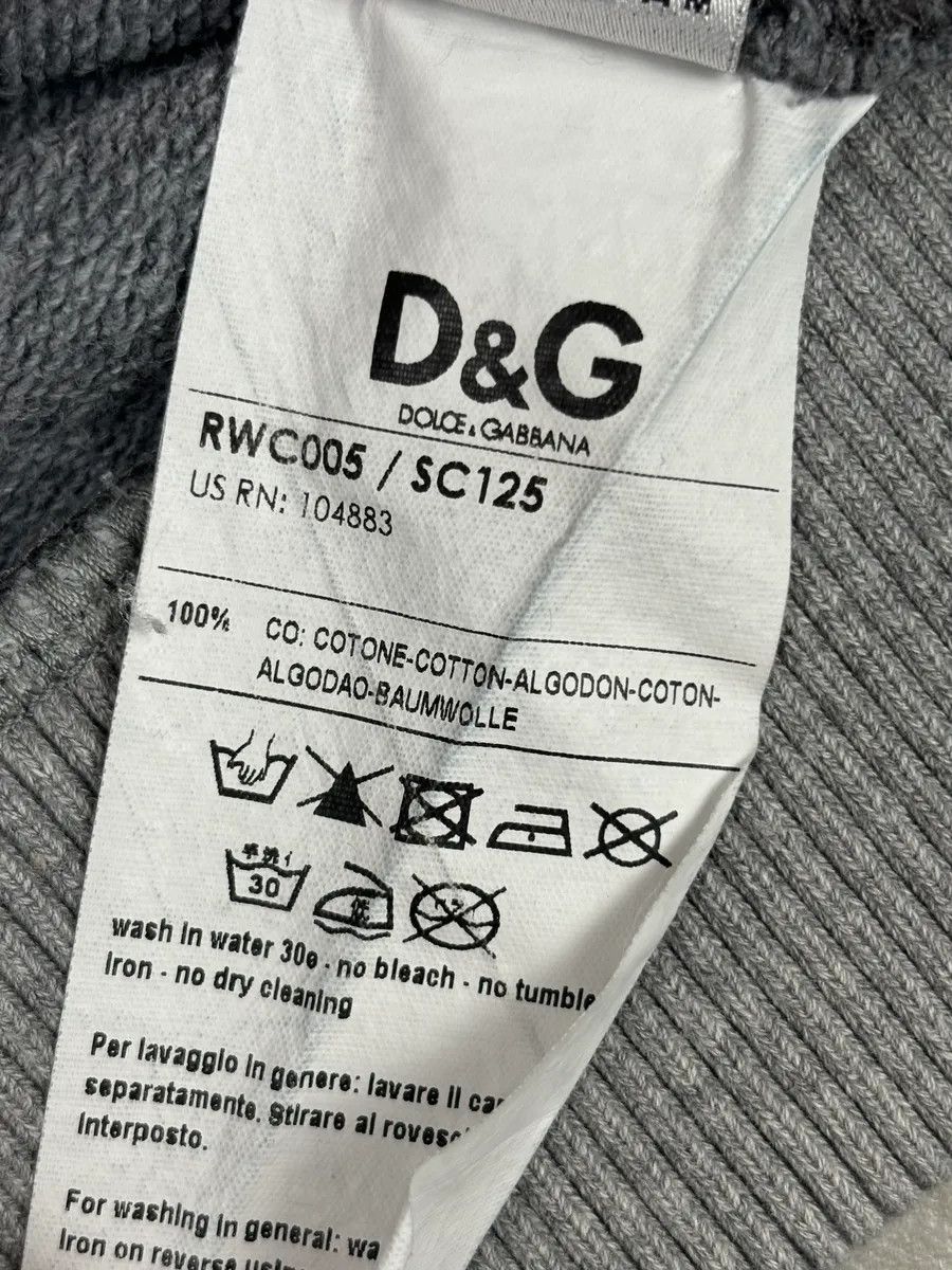 Dolce & Gabbana 2000s Dolce & Gabbana Grey Embroidered Nothing to Lose Hoodie Size US M / EU 48-50 / 2 - 10 Thumbnail