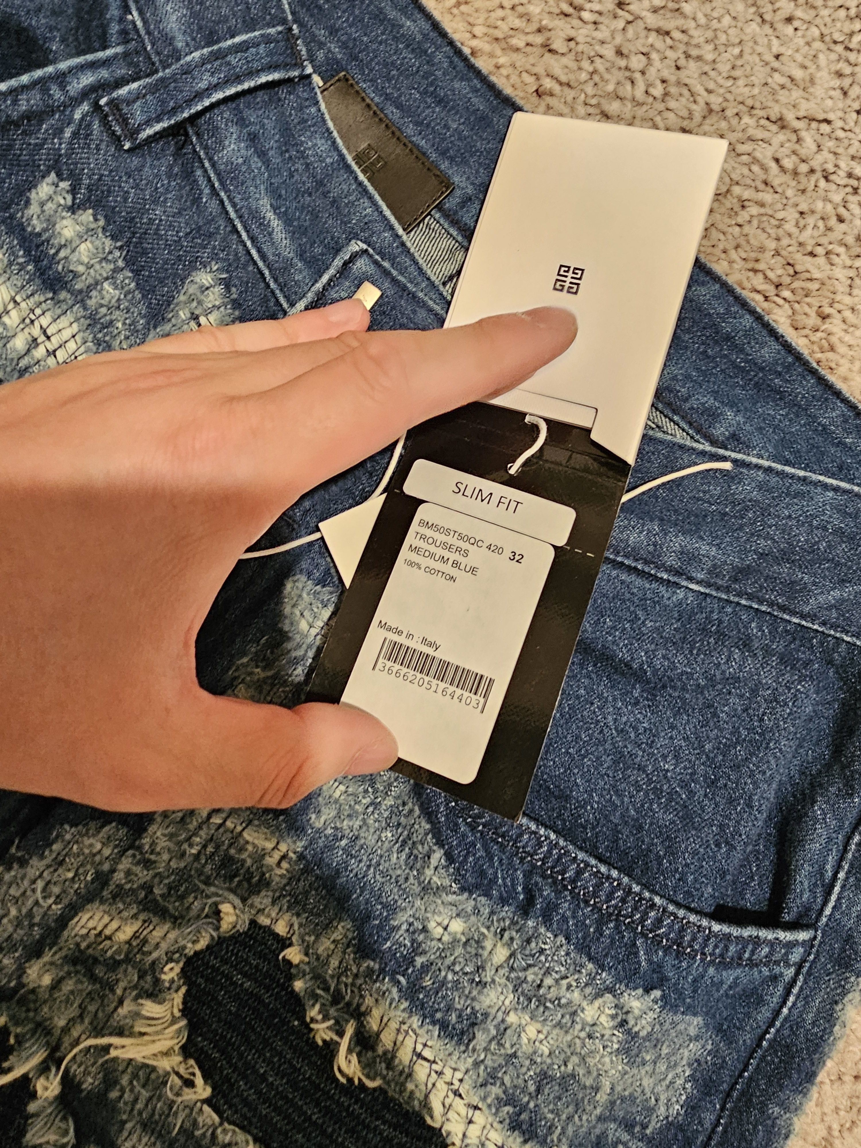 1017 ALYX 9SM × Ends Repair × Givenchy Givenchy Matthew Williams Distressed Boro Jeans AW22 ALYX Size US 32 / EU 48 - 5 Thumbnail