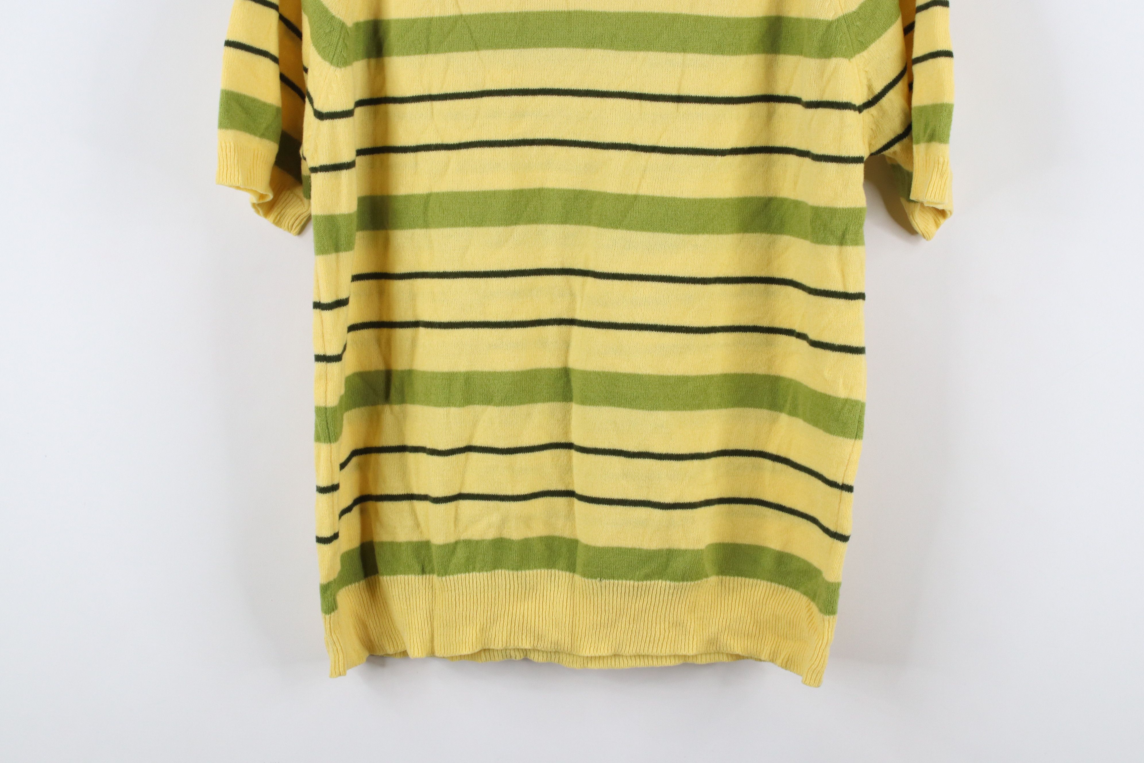 Vintage Vintage 60s 70s Streetwear Block Short Sleeve Knit Sweater Size M / US 6-8 / IT 42-44 - 11 Thumbnail