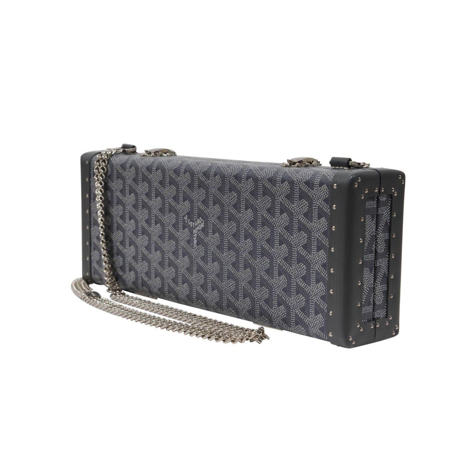 Goyard Saint Honore Trunk Bag Leather Gray Shoulder Rectangle Size ONE SIZE - 7 Thumbnail