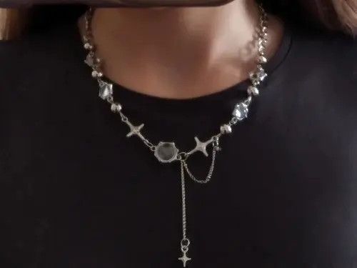 Jewelry Natsuko x Maezo Silver Color Y2K Pendant Necklace Size ONE SIZE - 4 Thumbnail