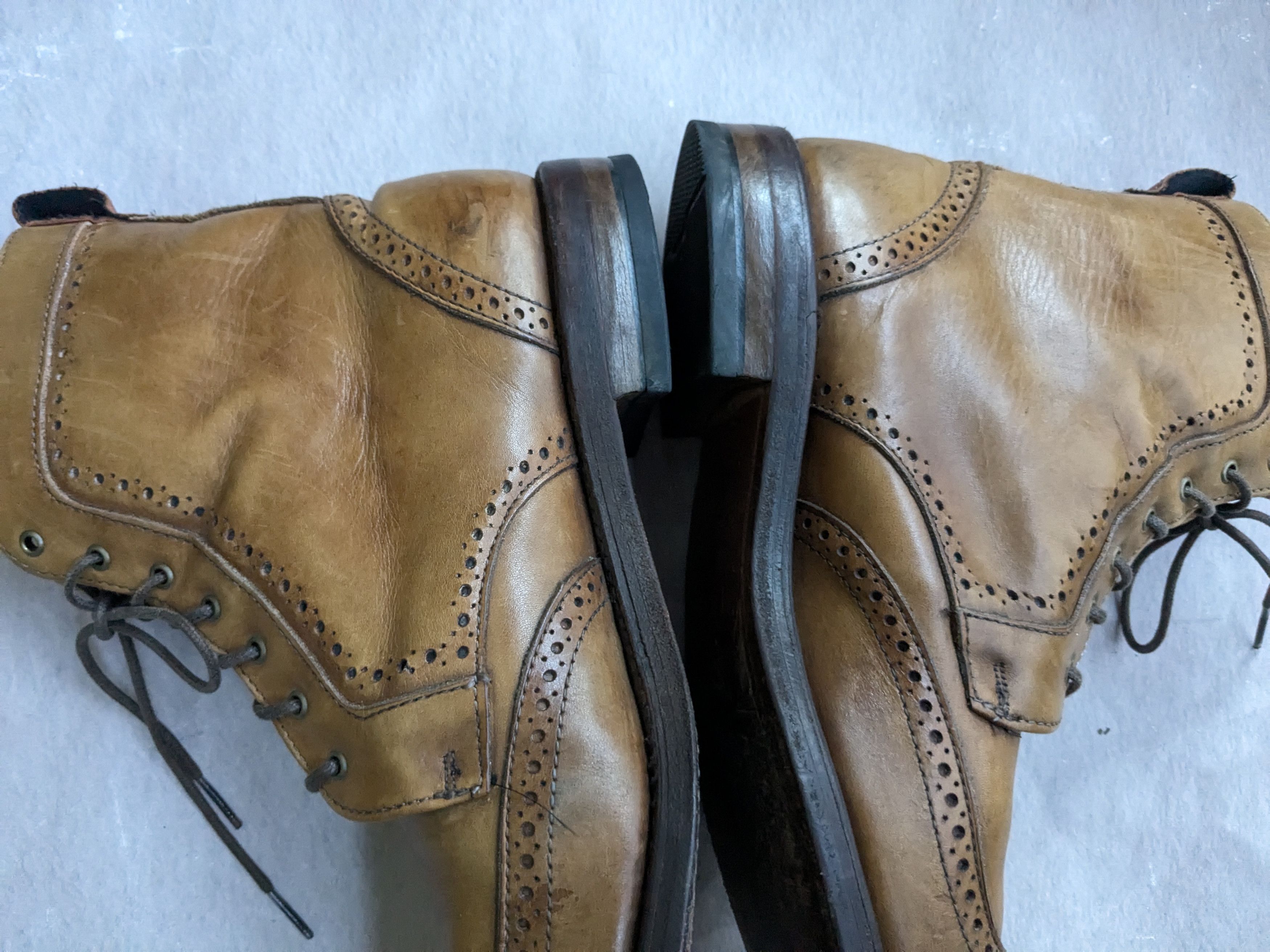 Allen Edmonds Allen Edmonds Dalton Boots Brown Wingtip Brogues 10 Wide Size US 10 / EU 43 - 10 Thumbnail