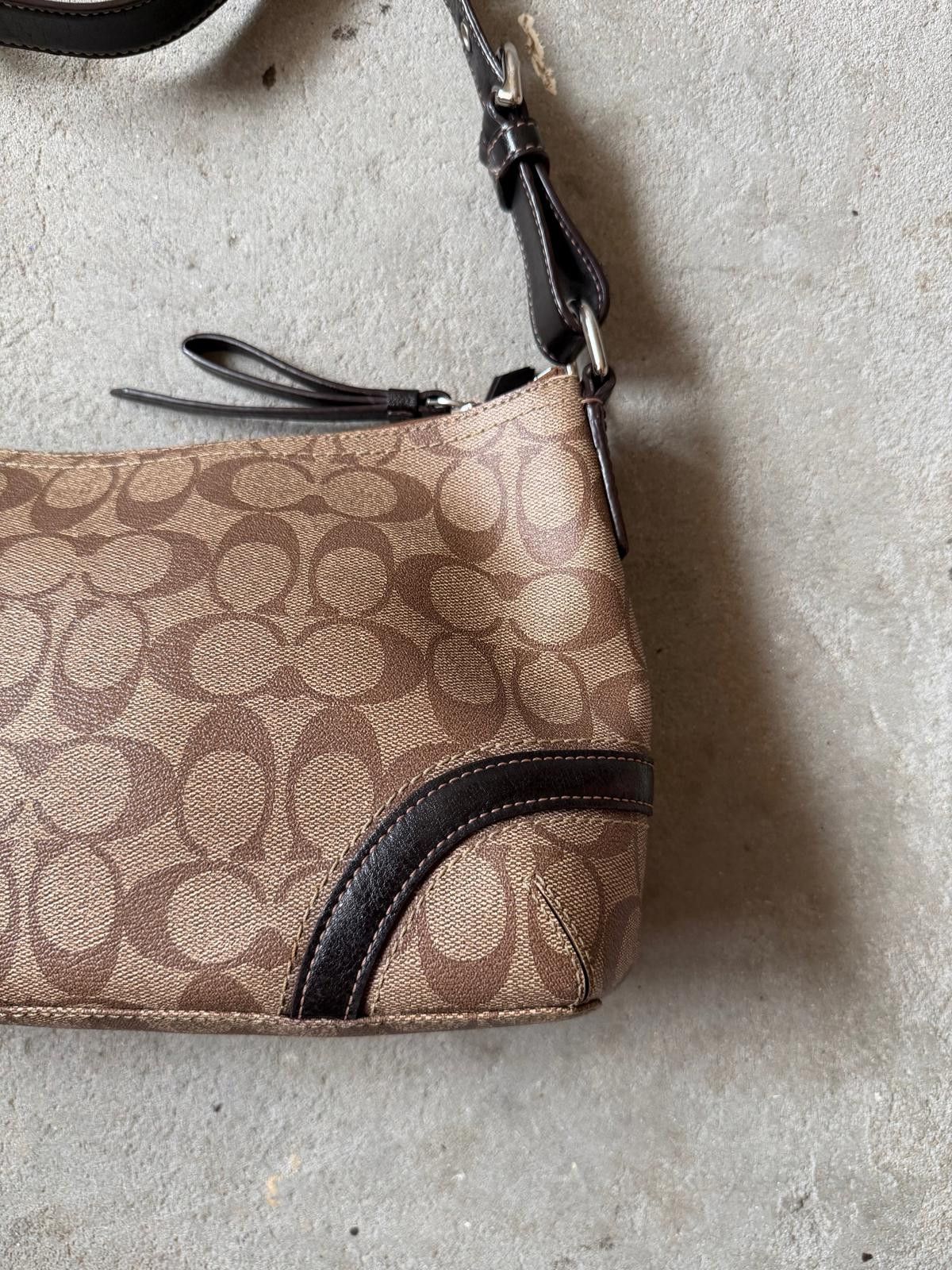 Coach Coach Signature Heritage Crossbody Bag Brown/Black Size ONE SIZE - 8 Thumbnail
