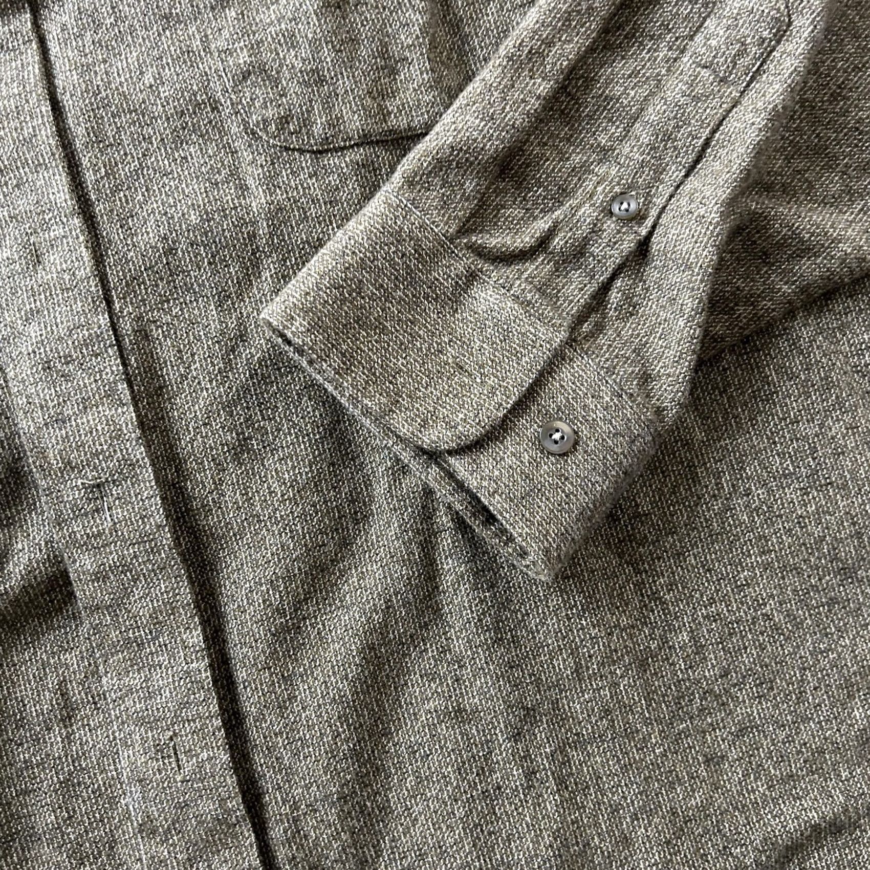 Vintage St. John's Bay Shirt Mens 2XLT Brown Tweed Long Sleeve Button Up Casual Workwear Size US XXL / EU 58 / 5 - 2 Thumbnail