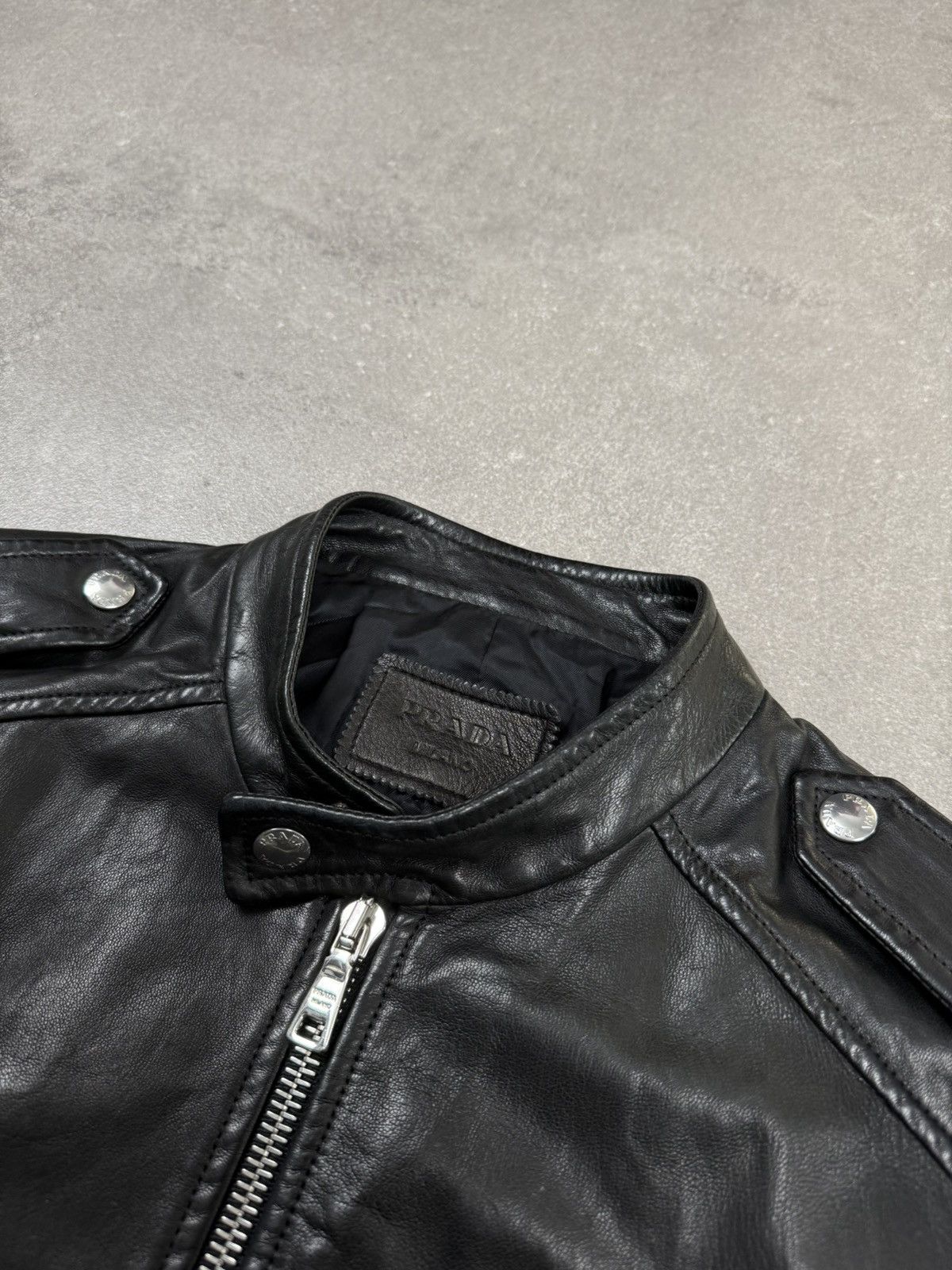 Prada leather jacket luxury street wear 00s 90s archive - www 