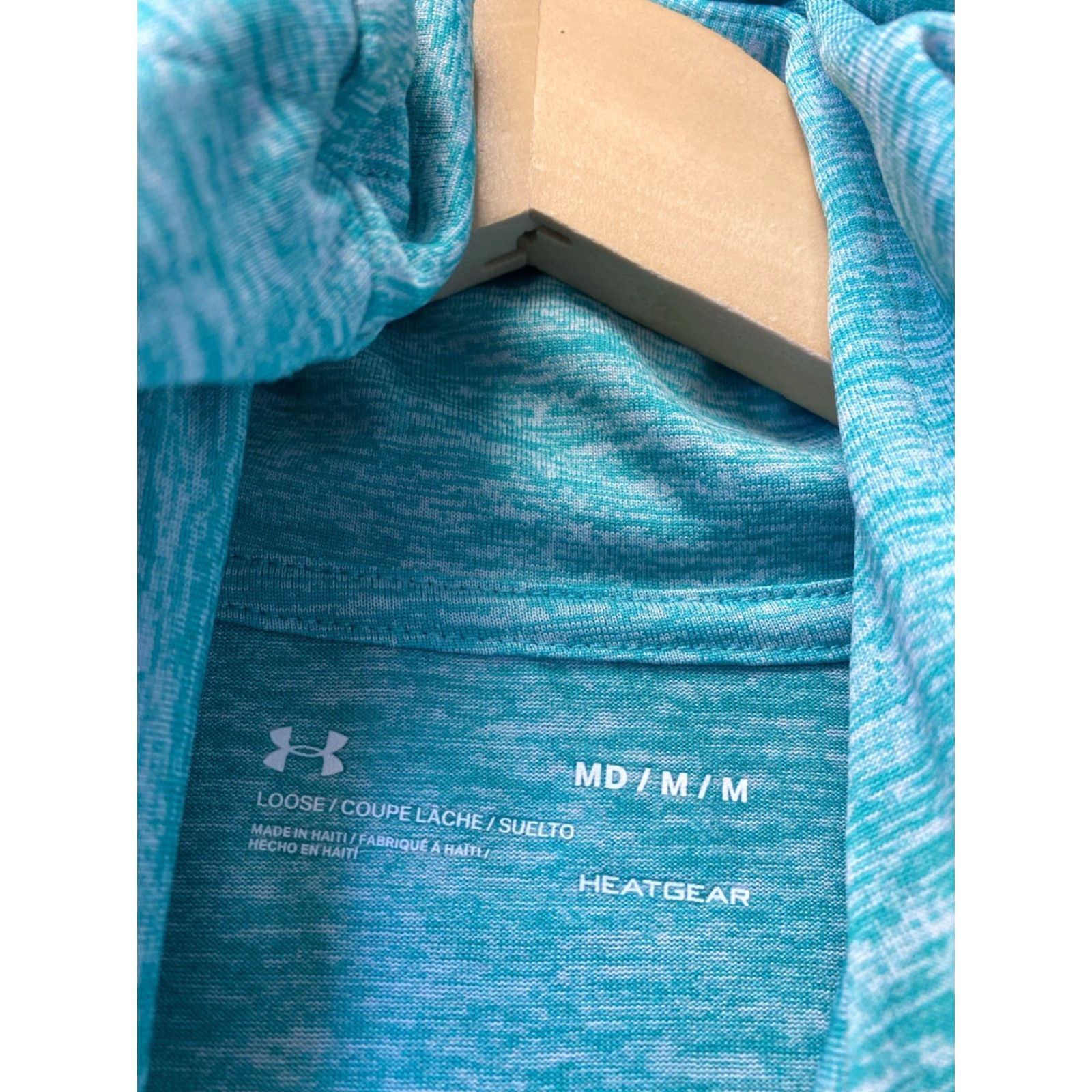 Under Armour Under Armour Hoodie Shirt Womens M Teal UA Logo Loose Heatgear Pullover/155-35 Size M / US 6-8 / IT 42-44 - 3 Thumbnail