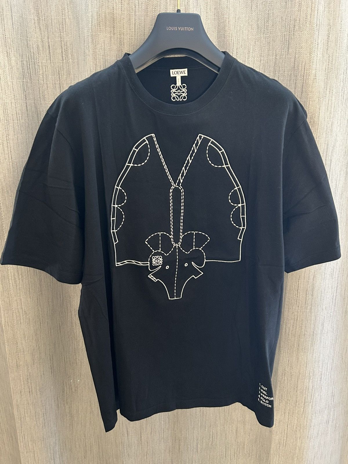 Loewe Loewe Elephant Pattern Black T-Shirt Size US L / EU 52-54 / 3 - 1 Thumbnail