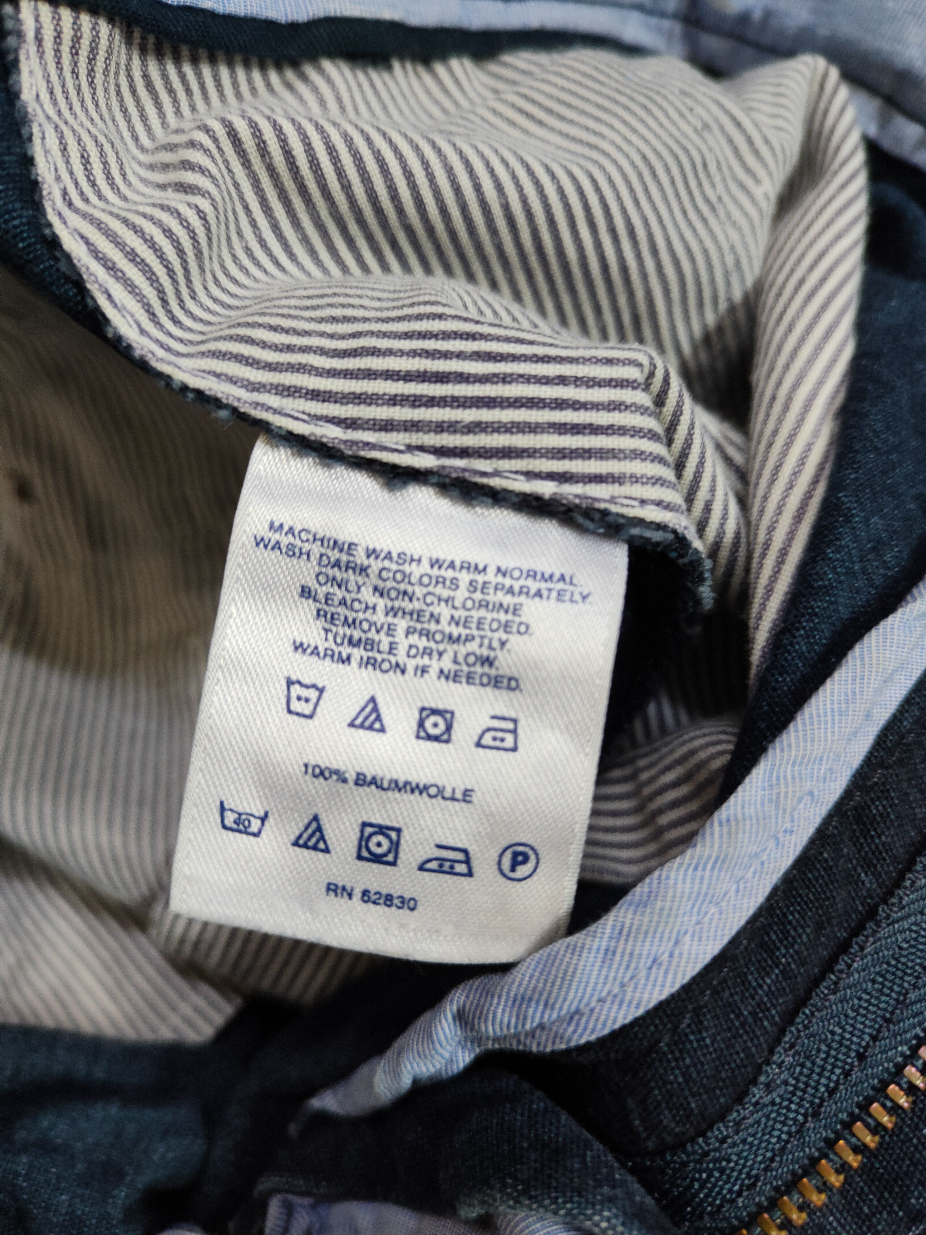 Japanese Brand Lands End Blue Distressed Ripped Soft Jeans #S2054 Size US 32 / EU 48 - 13 Thumbnail
