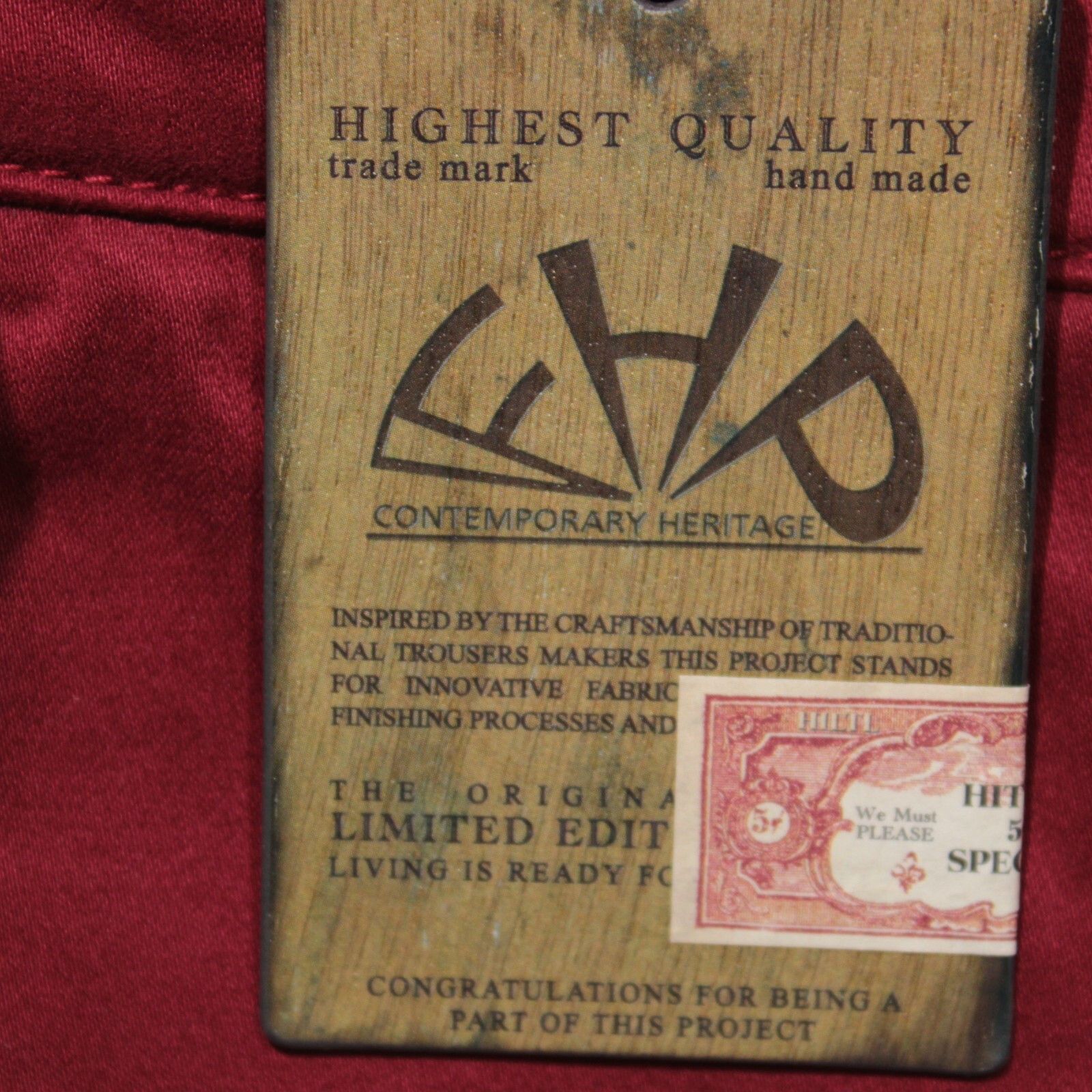 Hiltl Hiltl New with tags Chino Size 34 US In Red Size US 34 / EU 50 - 4 Thumbnail