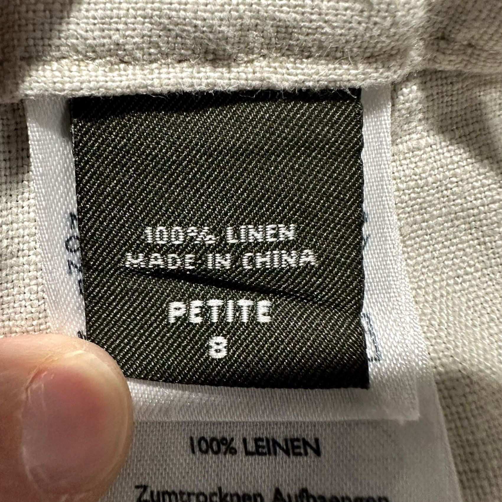 Eddie Bauer Eddie Bauer Shorts Womens 8 Petite Linen Drawstring Beach Lightweight EUC Beige Casual Size 30" / US 8 / IT 44 - 4 Thumbnail